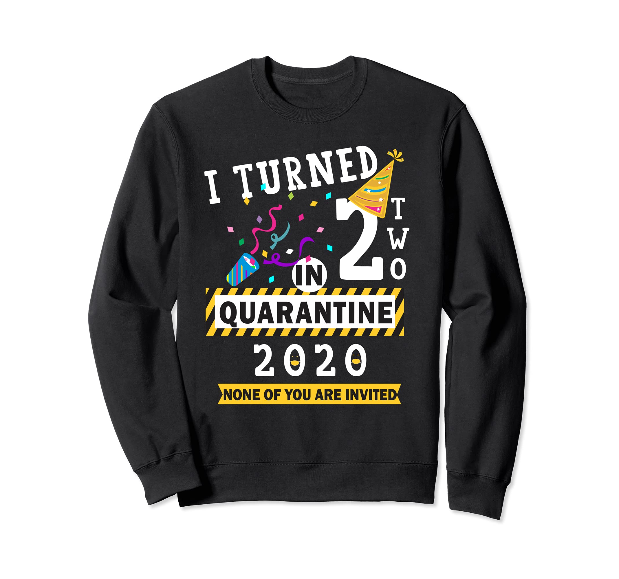 I turned 2インチ quarantine Tシャツ 2歳の誕生日 キッズ 幼児 女の子 トレーナー