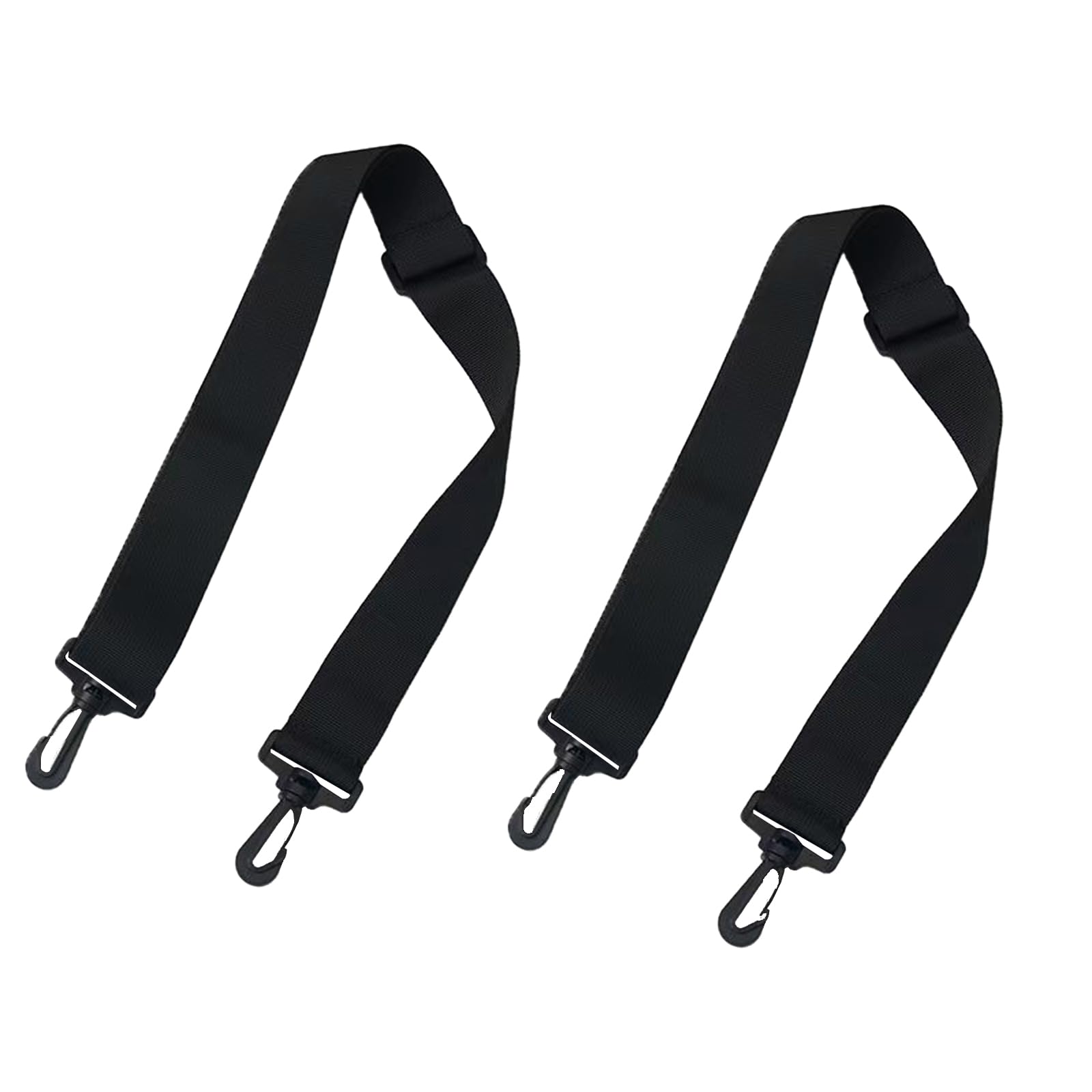 [FineGood] 交換用 ショルダーストラップ 長さ110cmx幅2cm 2本セット ブラック 調節可能なス肩掛けひも 適用ケースショルダーバッグ斜めショルダーバッグカバー付属水筒ショルダーバッグパソ