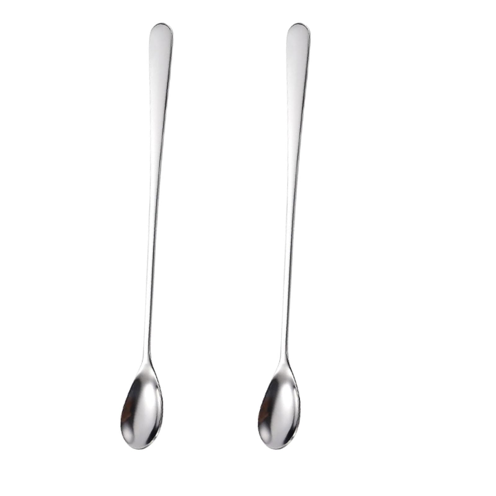 BRIIKPP 長いスプーン ステンレス鋼製スプーン バースプーン サンデー アイスコーヒー用 カクテル用 ア..