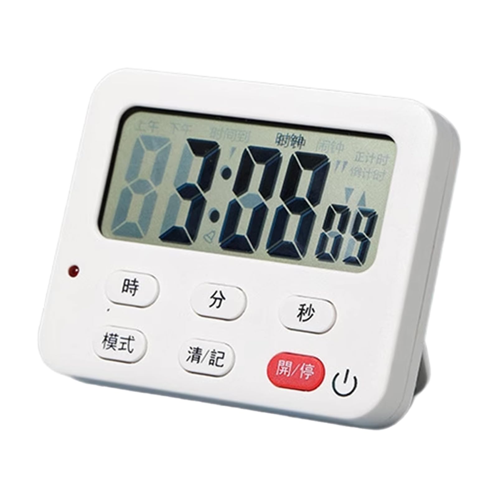 デジタルキッチンタイマー大画面マルチ表示 6キー操作 マグネット・スタンド付き勉強・学習用(3.0)
