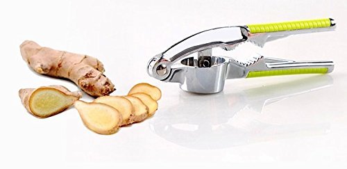 SZM にんにく絞り みじん切り ニンニク搾り器 にんにくつぶし 手軽 使いやすい（緑）