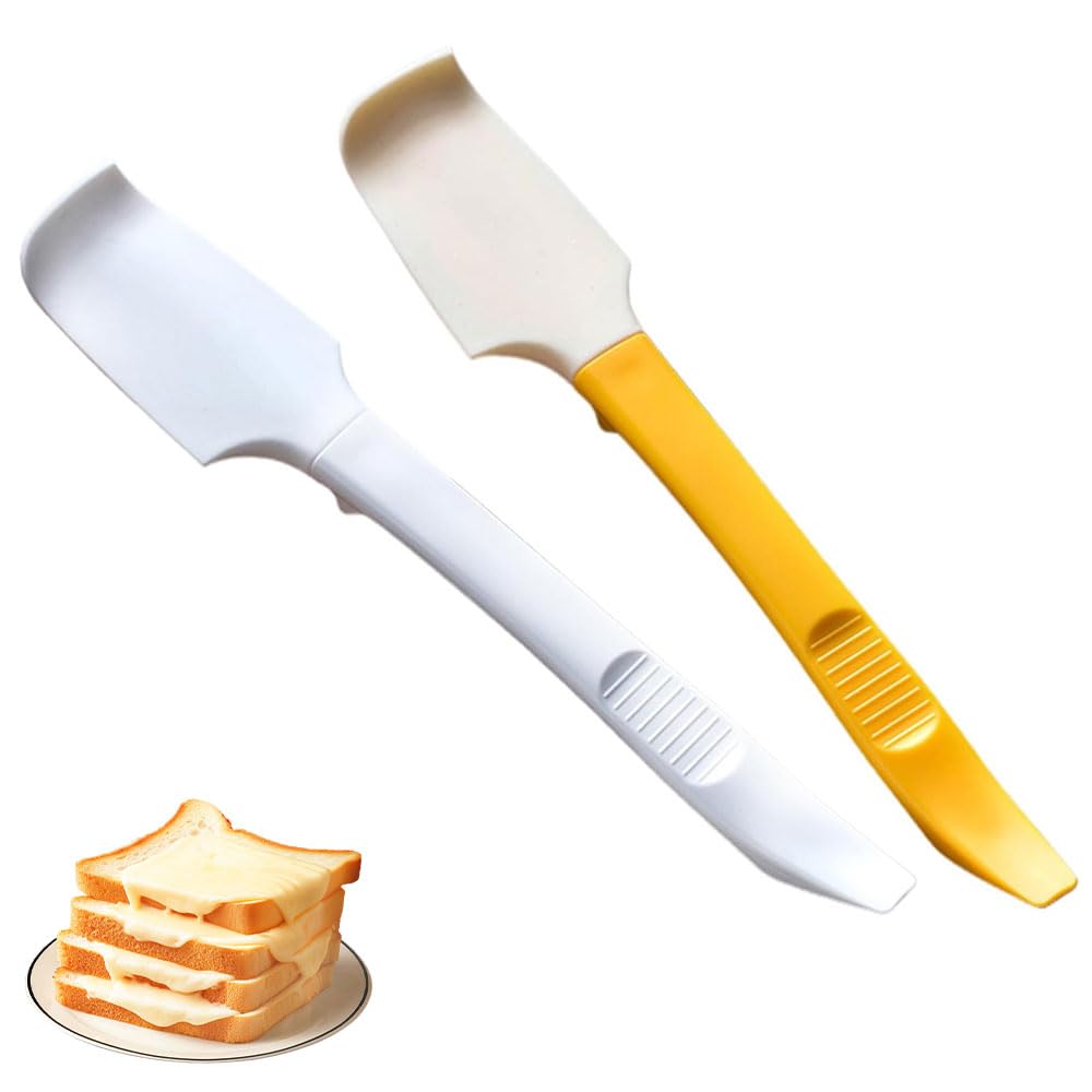 シリコーンスプーン 調理スプーン シリコンヘラ 多機能 調理器具 一体成型 製菓道具 耐熱 家庭用 調理器具 キッチン用品 お菓子作り 道具（ホワイト+イエロー）
