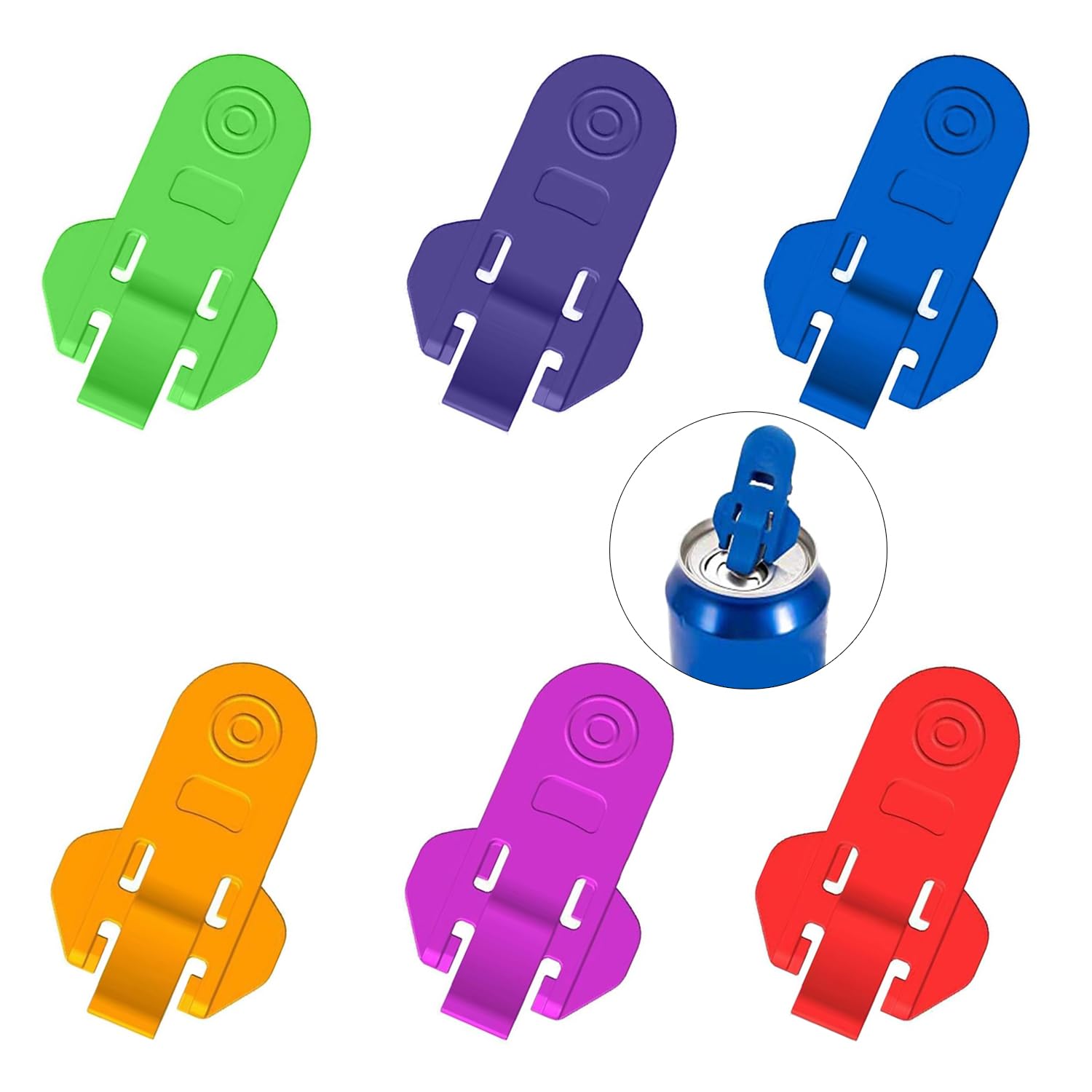 6個セット 簡単操作 マニュアル缶切り 飲料用 ベビーカンオープナー キャンプやアウトドアでも便利な携..