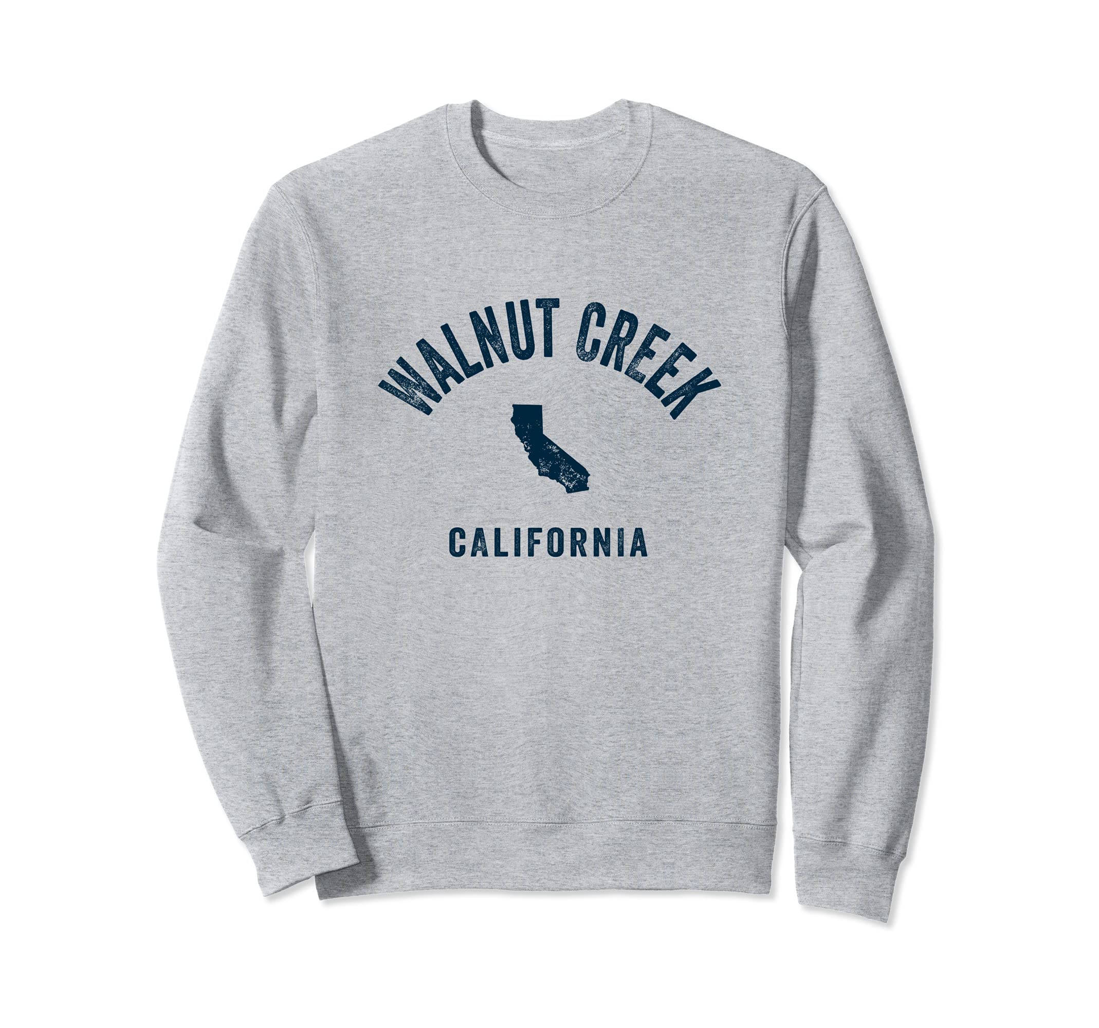 Walnut Creek California CA ビンテージ 70年代 スポーツ ネイビー プリント トレーナー