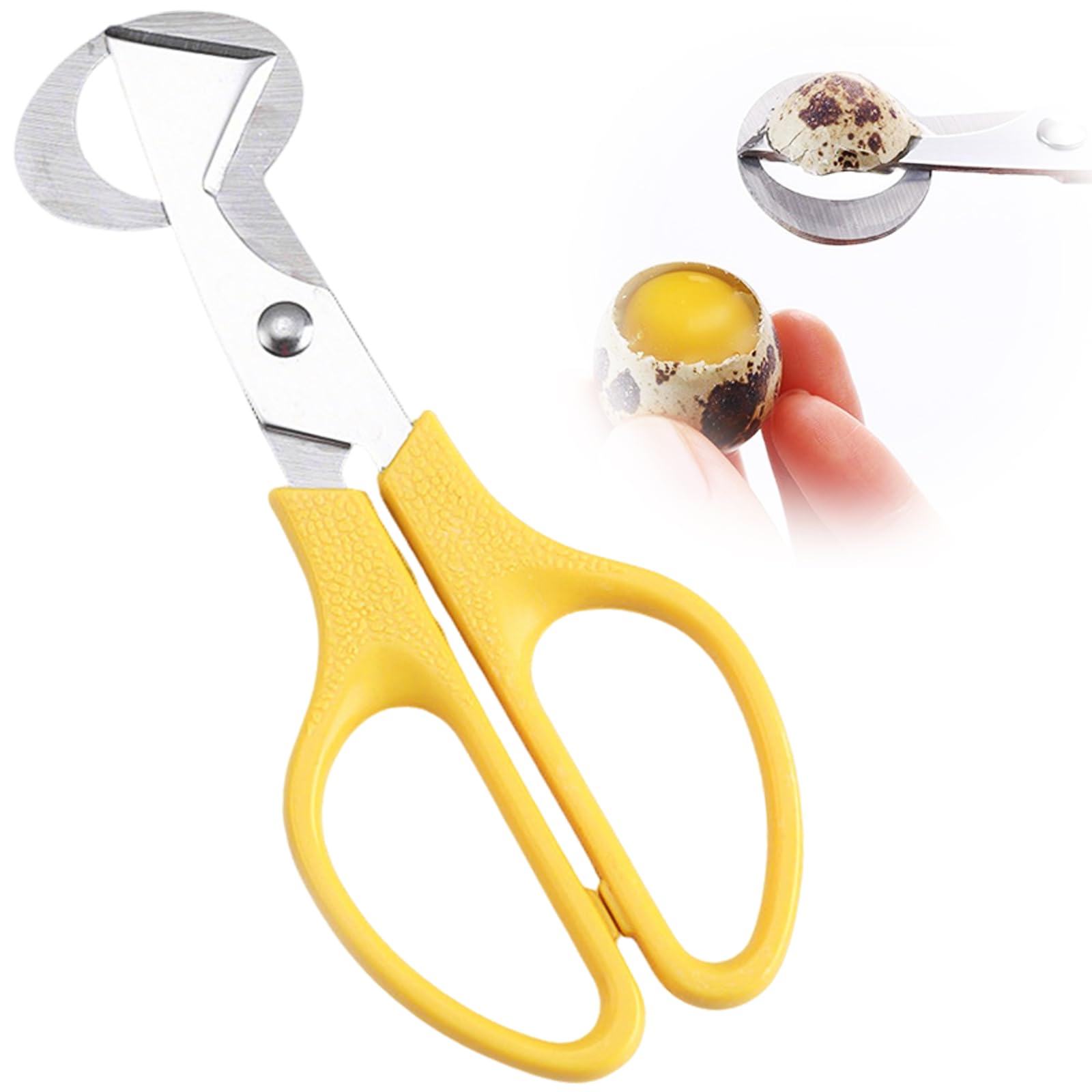 TVETE うずらの卵切り ステンレス ウズラの卵はさみ うずらの卵 カッター 完璧に卵あけ 便利小物
