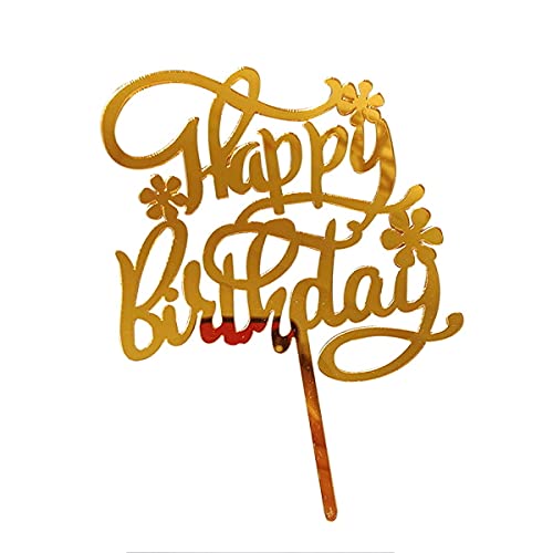 ouvrepop11 ケーキトッパーケーキ トッパー デコレーション 誕生日 母の日 記念日 感謝 アクリル バースデー 飾り アレンジ(Birthday)