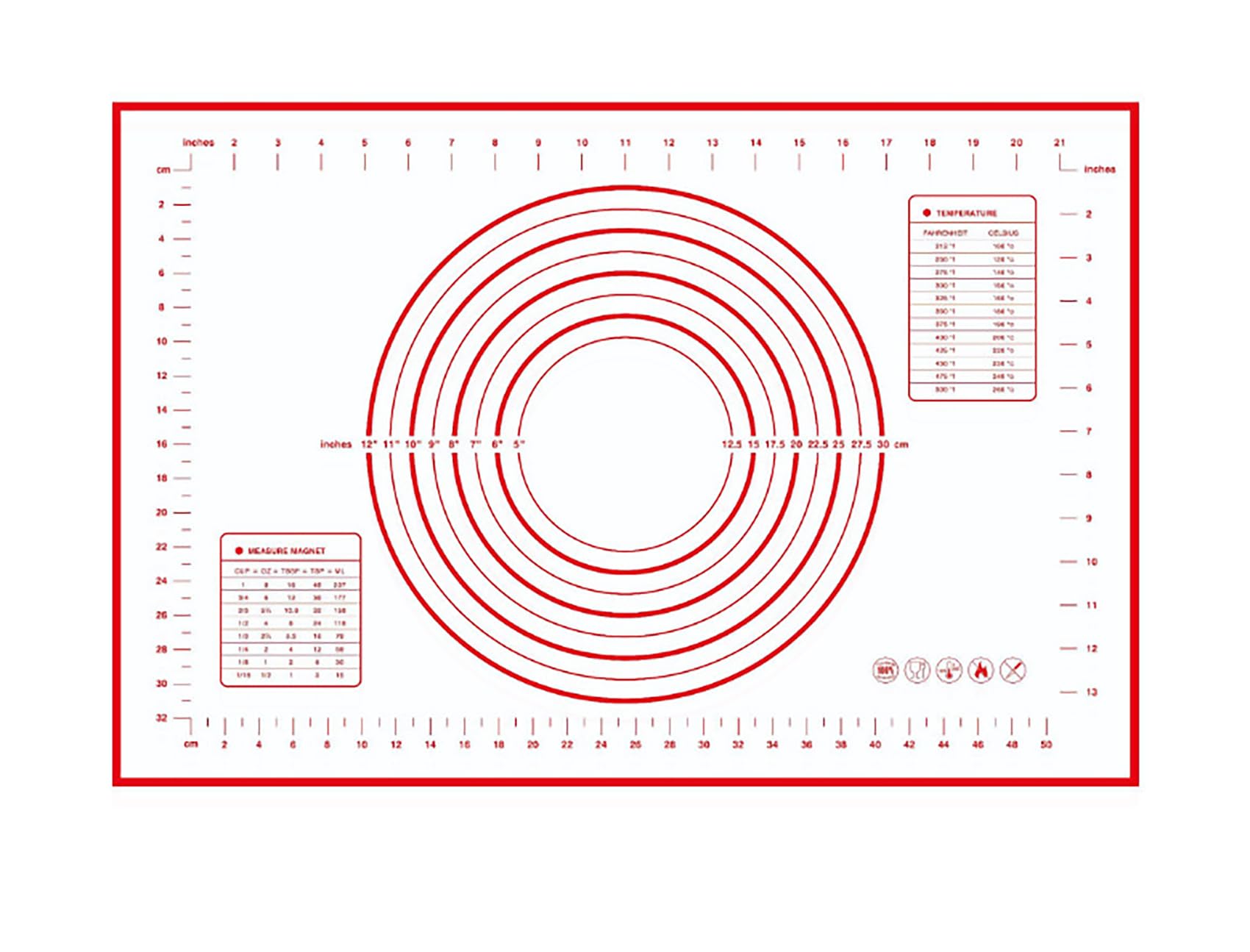 LeTradeJP クッキングマット パンこねマット 製菓大きいサイズマットパンマット ベーキングシートキッチン用 目盛り付き 耐熱 滑り止め 目盛り付き 繰り返し使用可能 ベーキングマット 製菓