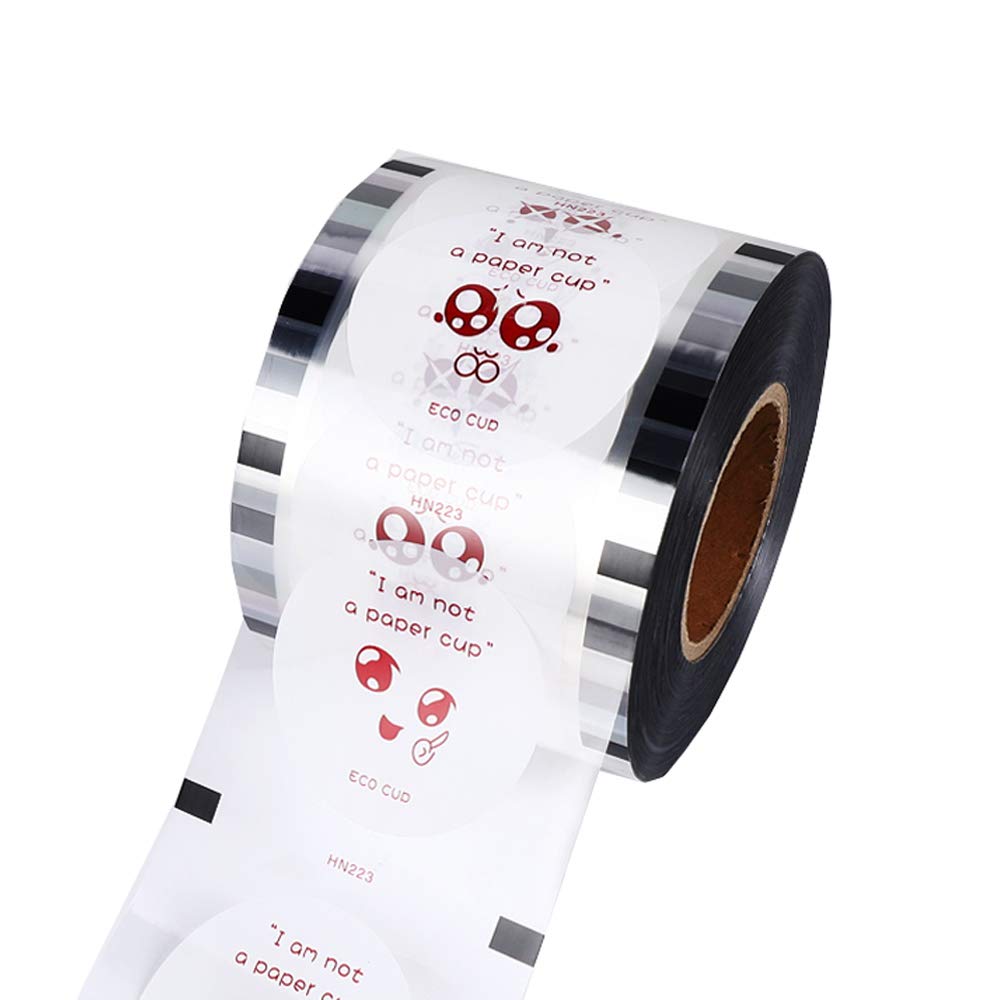 シーラーフィルム カップシーラーフィルム PPフィルム 約3000枚 笑顔1ロールに4パターン ミルクティー..