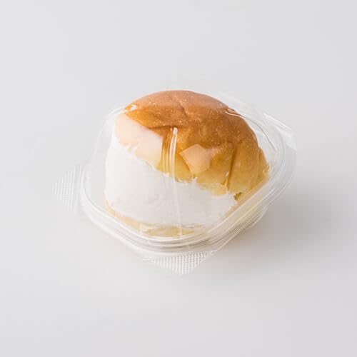 acepack[エースパック] ケーキフードAKR101浅 [103×99×37(フタ37)mm / 75枚入] ハンバーガー 容器 ケーキ 容器 [2]