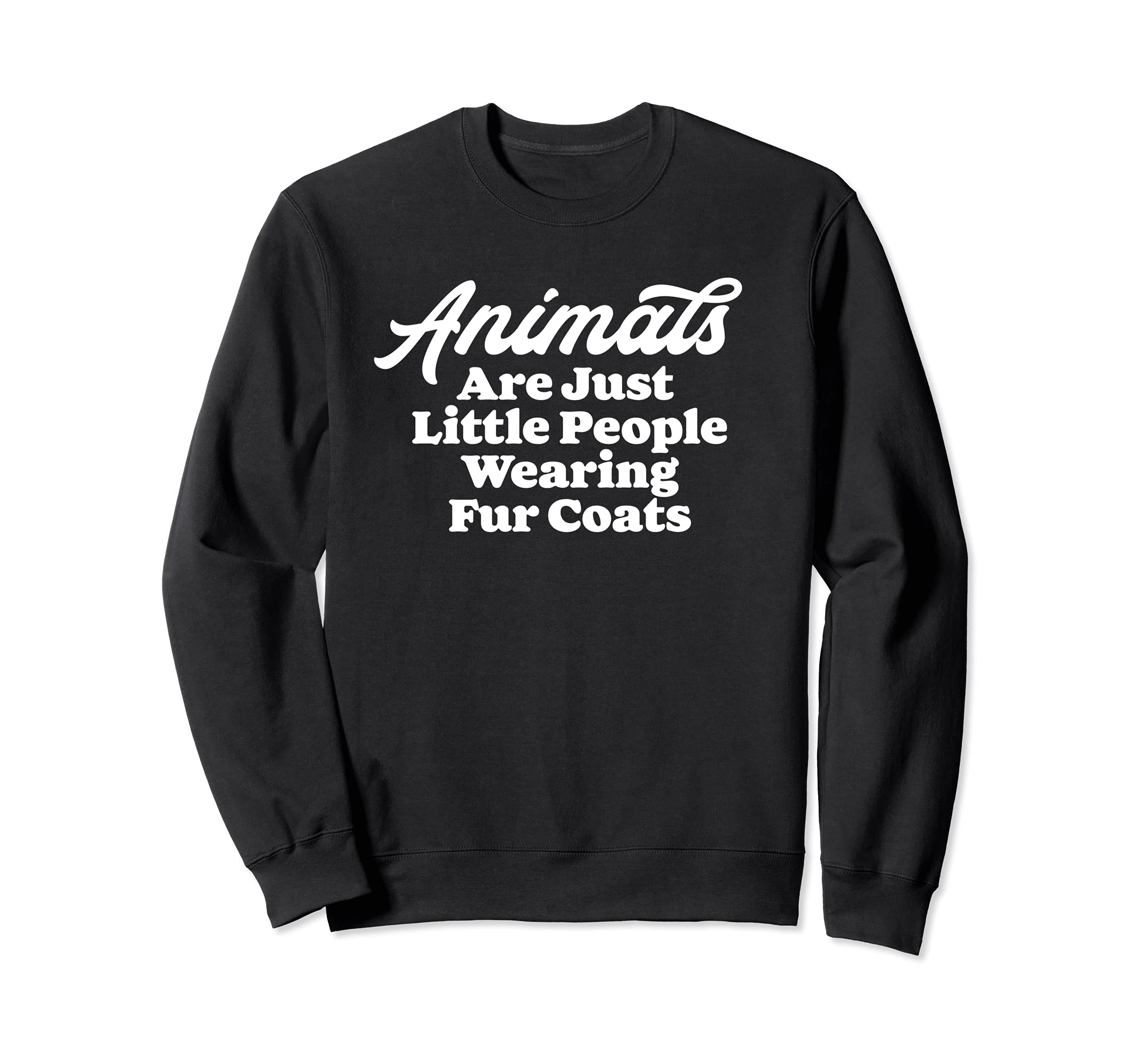 Animals Are Little People Wearing Fur Coats Funny 80s トレーナー