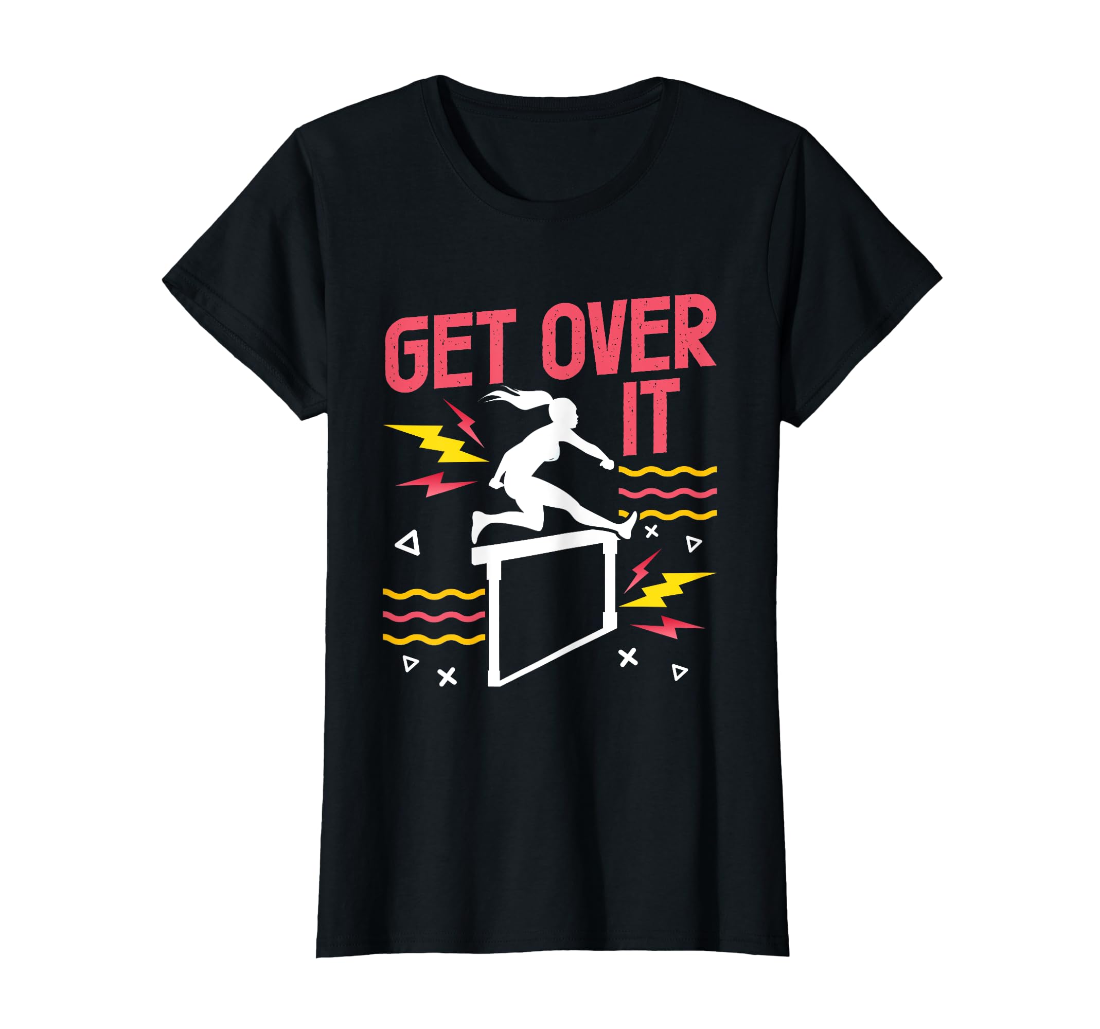 陸上競技 女子100メートルハードル走 Tシャツ