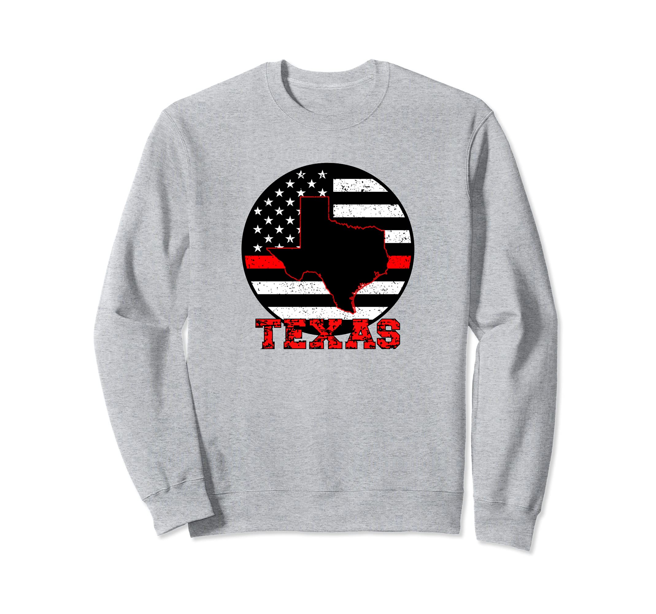 薄い赤い線米国アメリカの国旗のお土産テキサス消防士 トレーナー