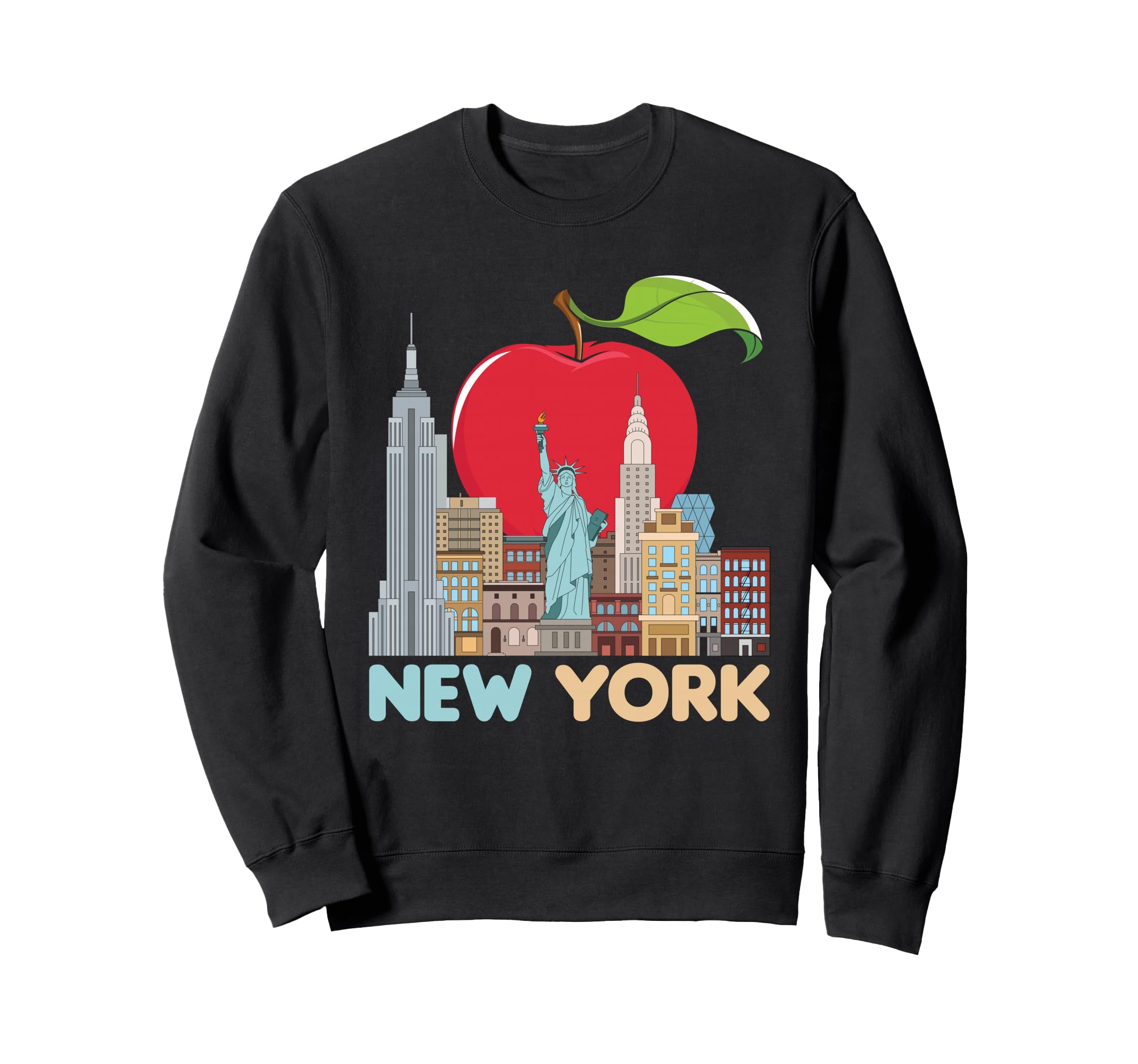 ニューヨークシティスカイラインギフトビッグアップルステートお土産NYC トレーナー