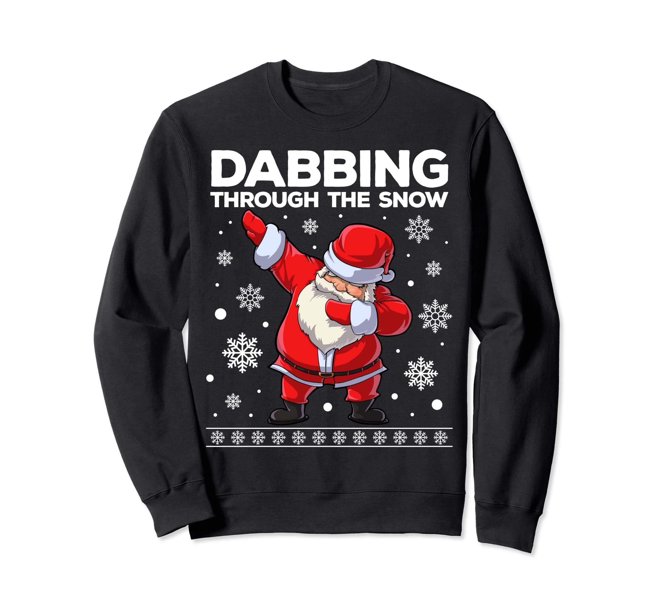 Christmas Santa Dabbing Through The Snow Xmas Boys Men Dab トレーナー