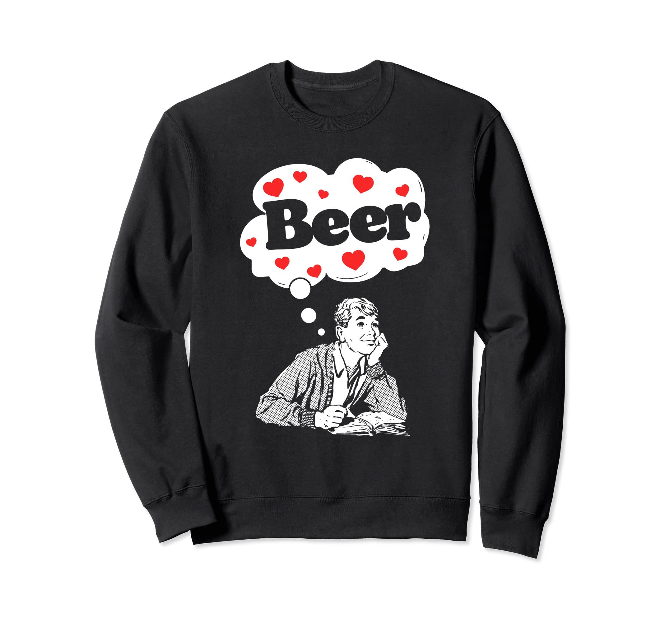 Day Dreaming About Beer Vintage Funny Dude トレーナー