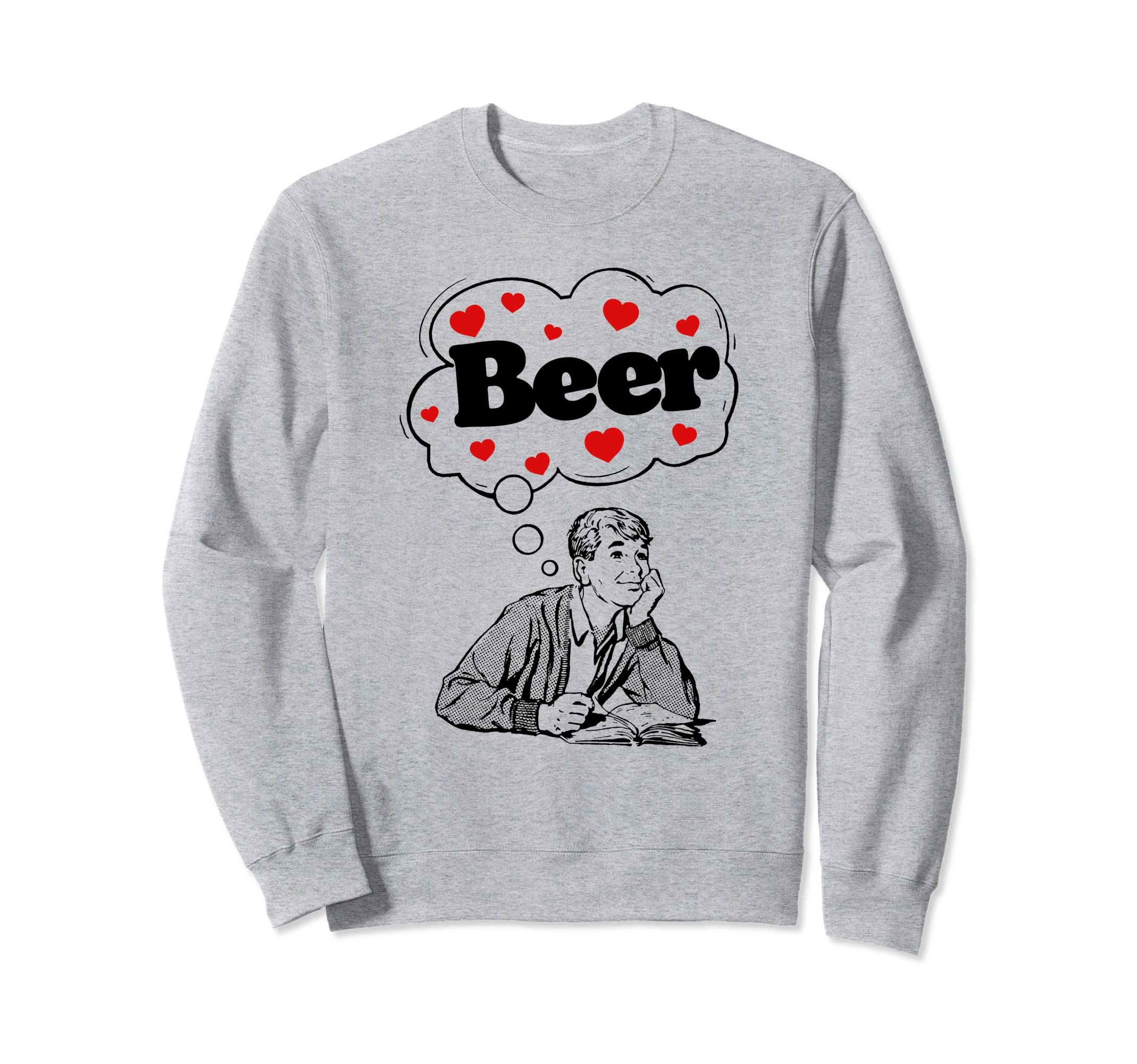 Day Dreaming About Beer Vintage Funny Dude トレーナー