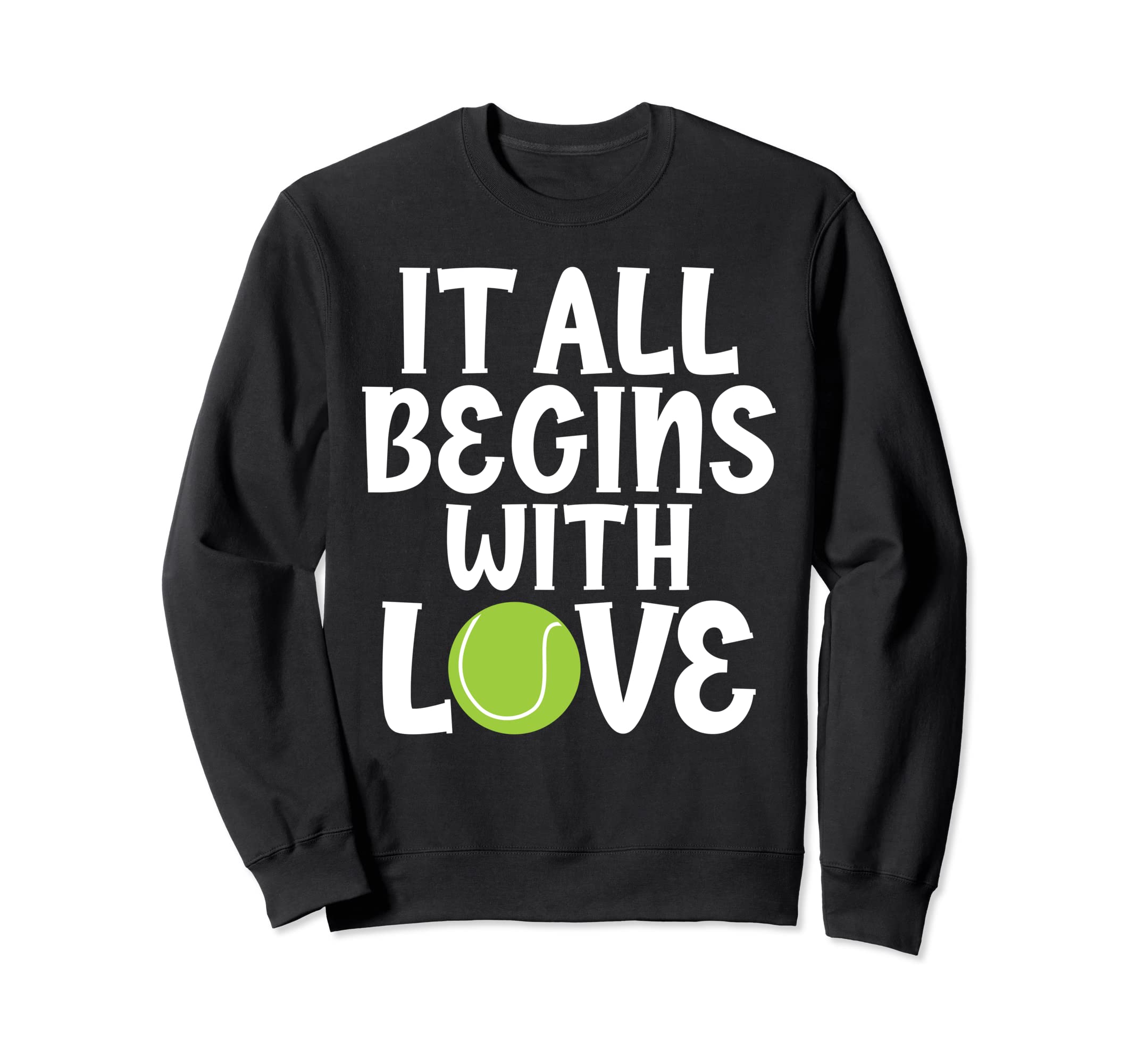 It all begins with love テニスTシャツ トレーナー