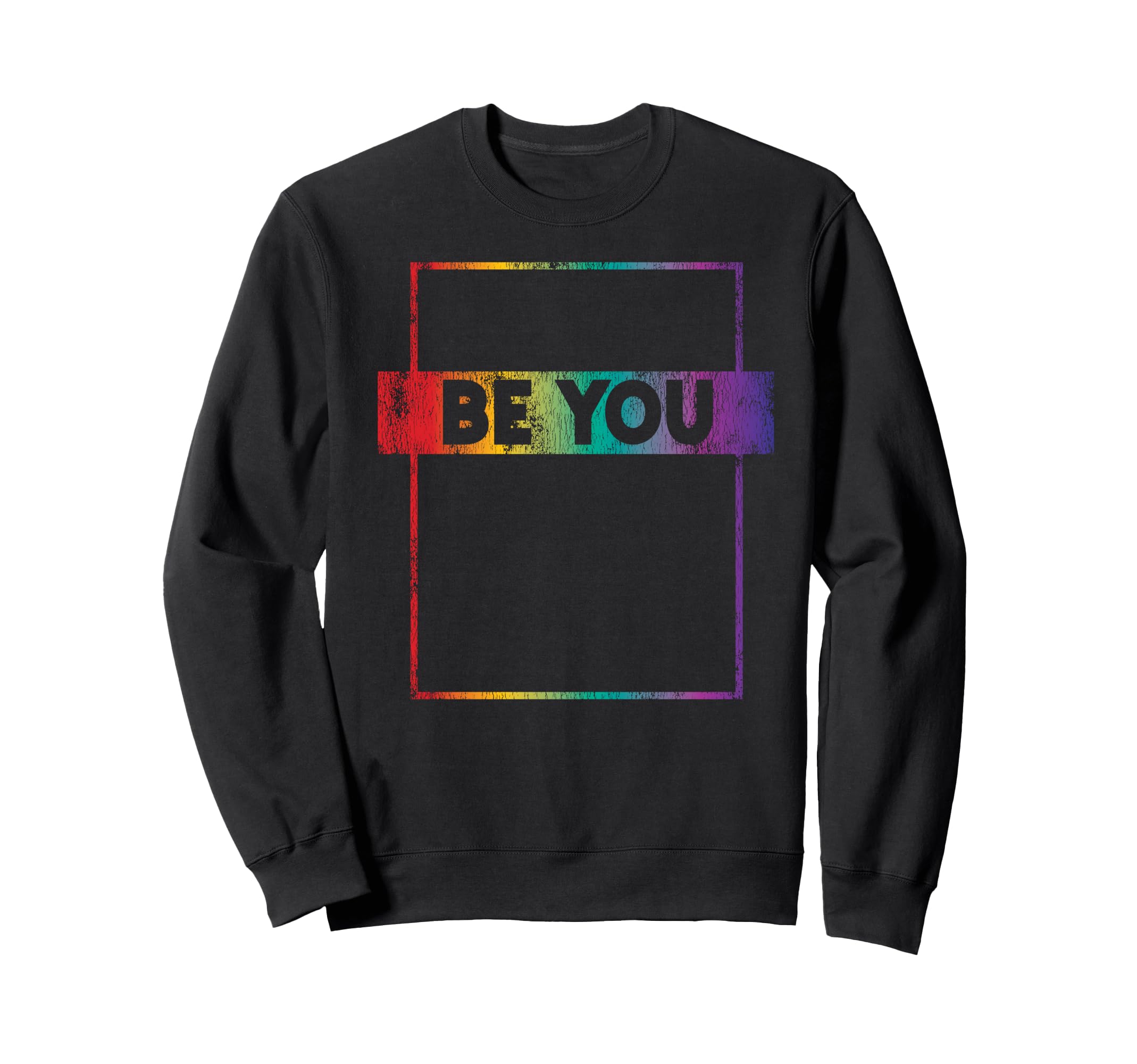 レトロ ヴィンテージ LGBT プライド レインボー Be You トレーナー