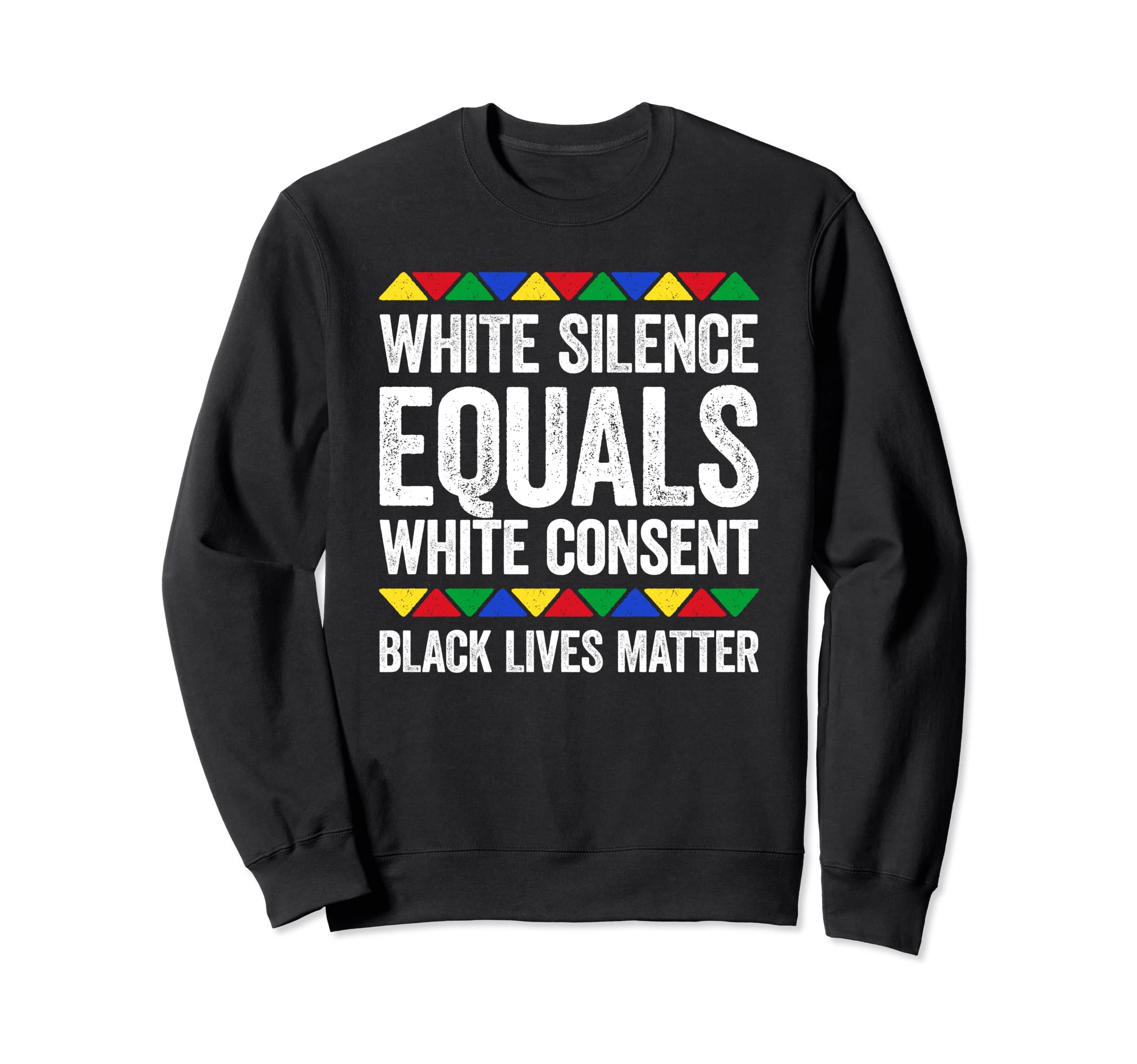 White Silence Equals White Consent Tシャツ ブラック プライドシャツ トレーナー