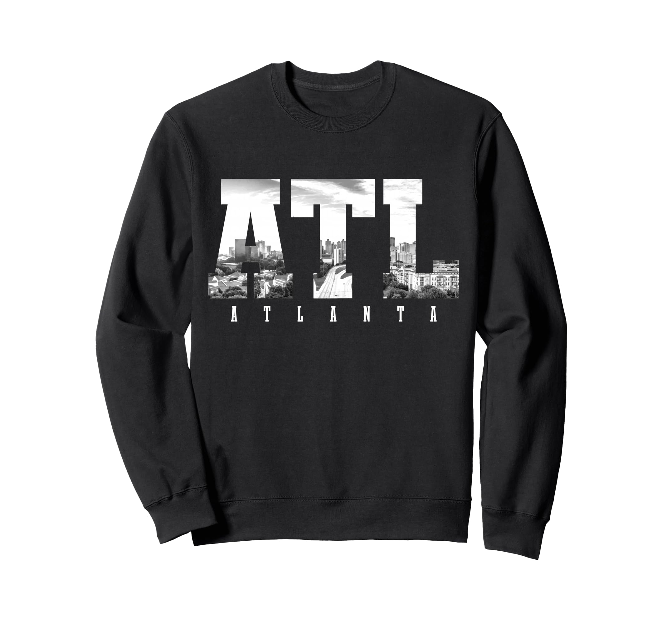 ATL アトランタ スカイライン プライド ブラック&ホワイト ビンテージ ジョージア州 トレーナー