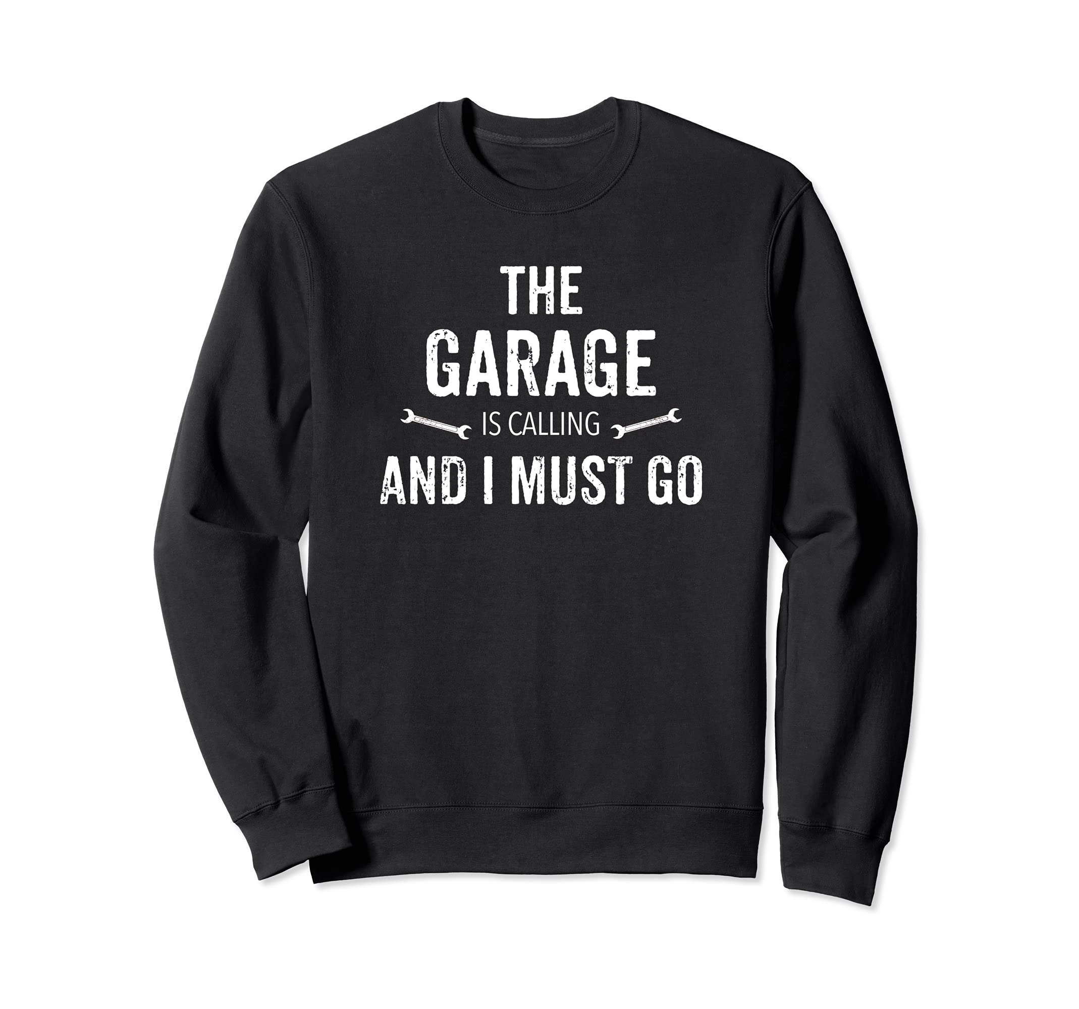 面白い言葉 The Garage Is Calling メカニックギフト トレーナー