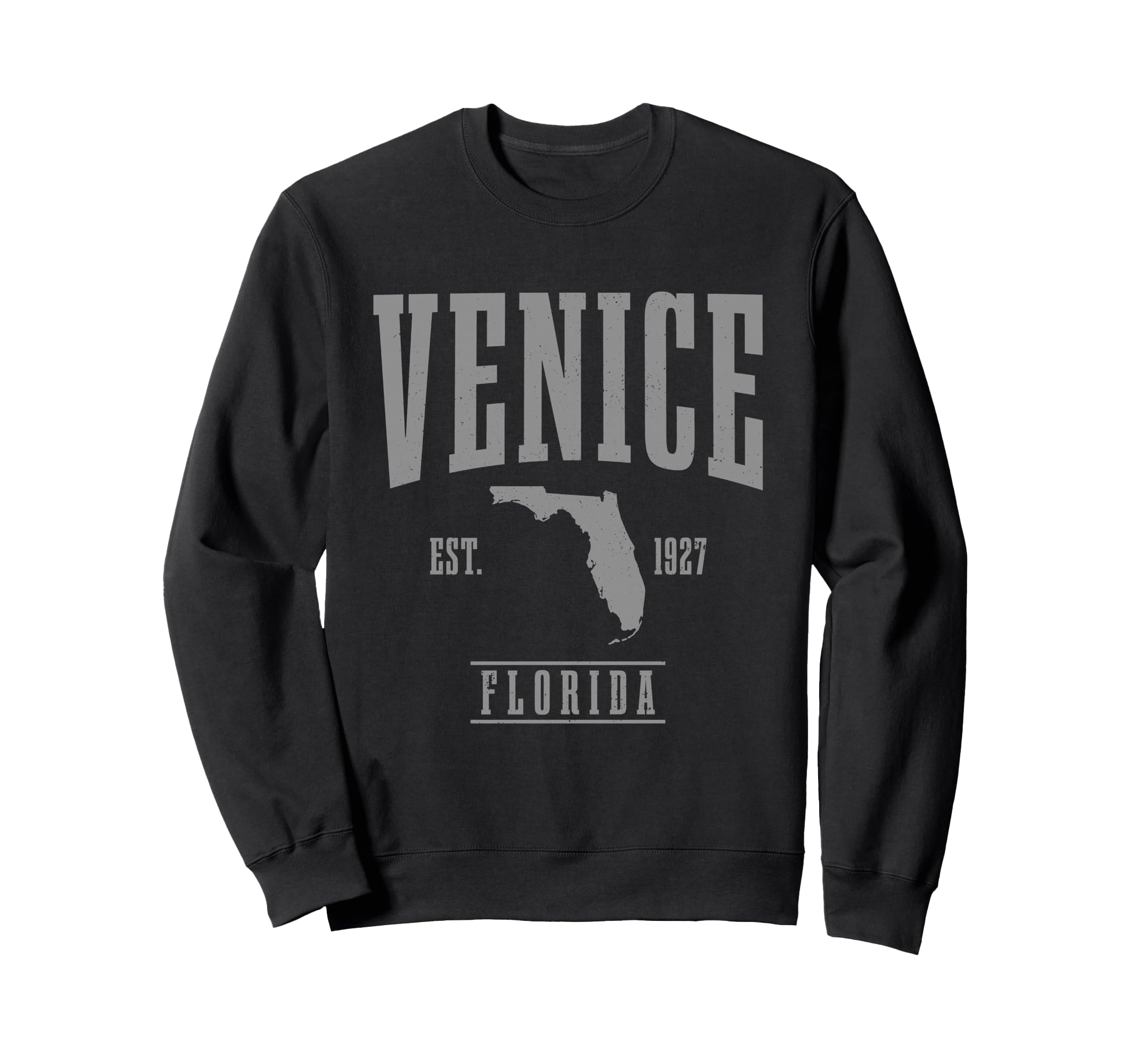 Venice Est. 1927 フロリダ州プライド ビーチ 州地図 ビンテージギフト トレーナー
