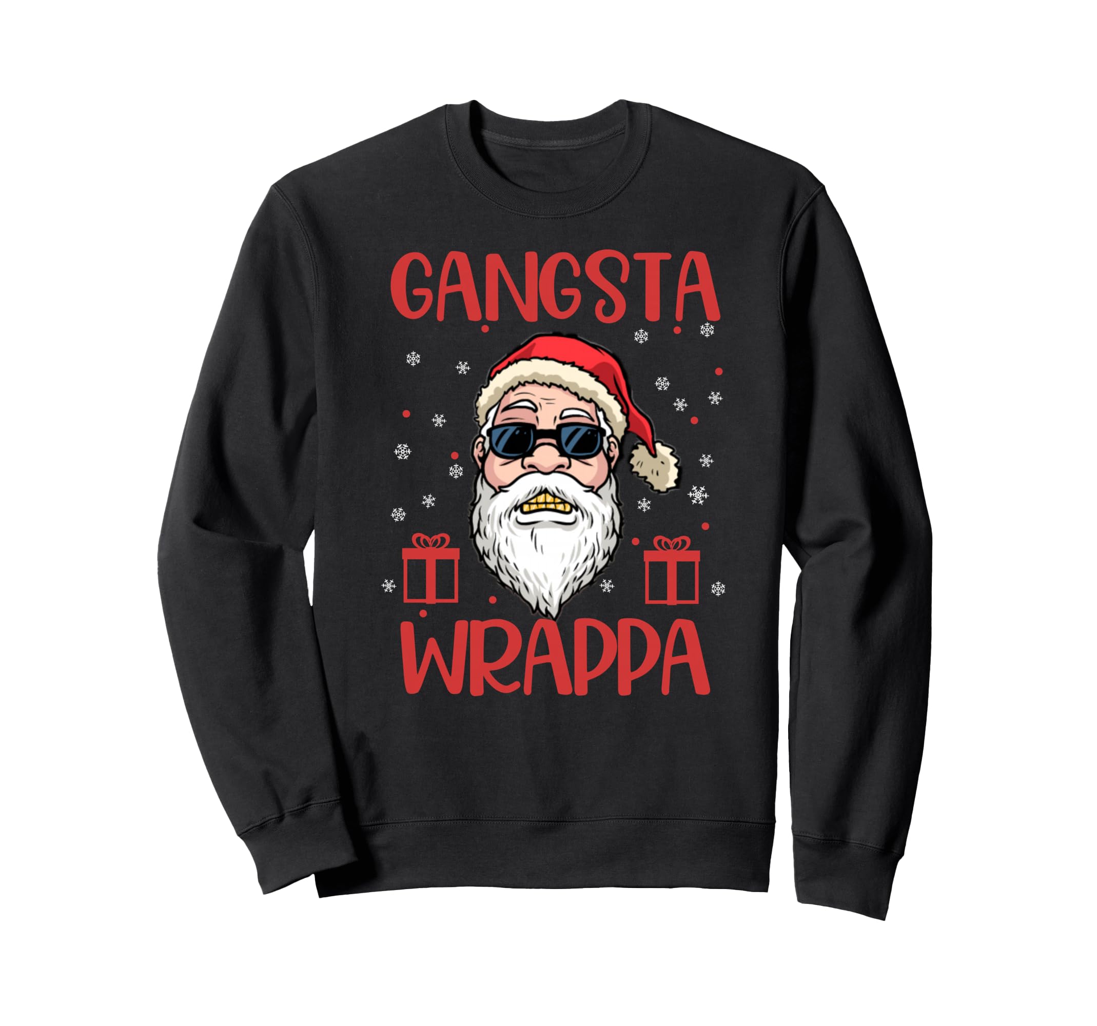 Gangsta Wrappa クリスマス メンズ 面白いパジャマ サンタ ユーモア トレーナー