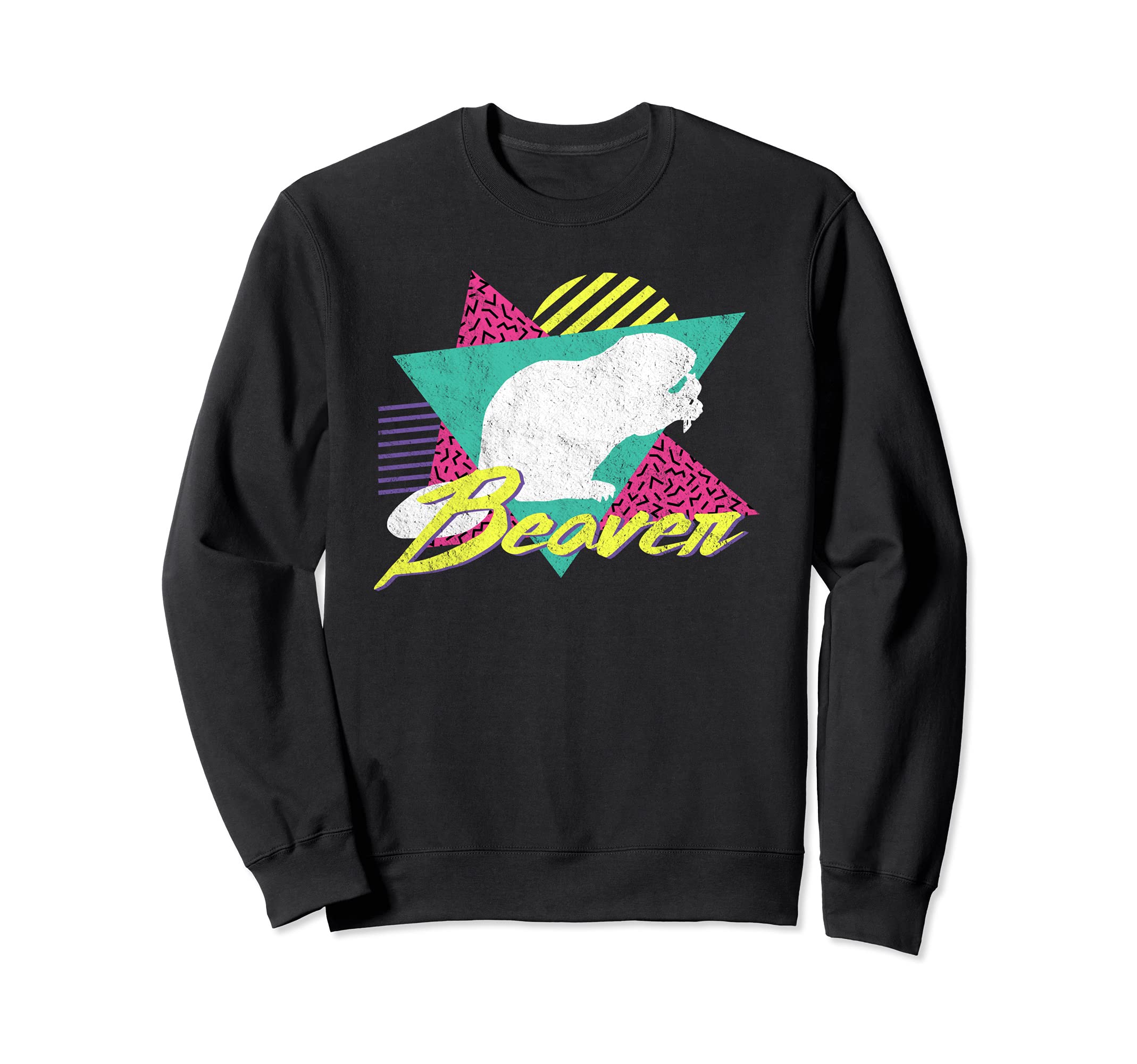 ヴィンテージレトロ80年代または90年代クールビーバー トレーナー(4.0)