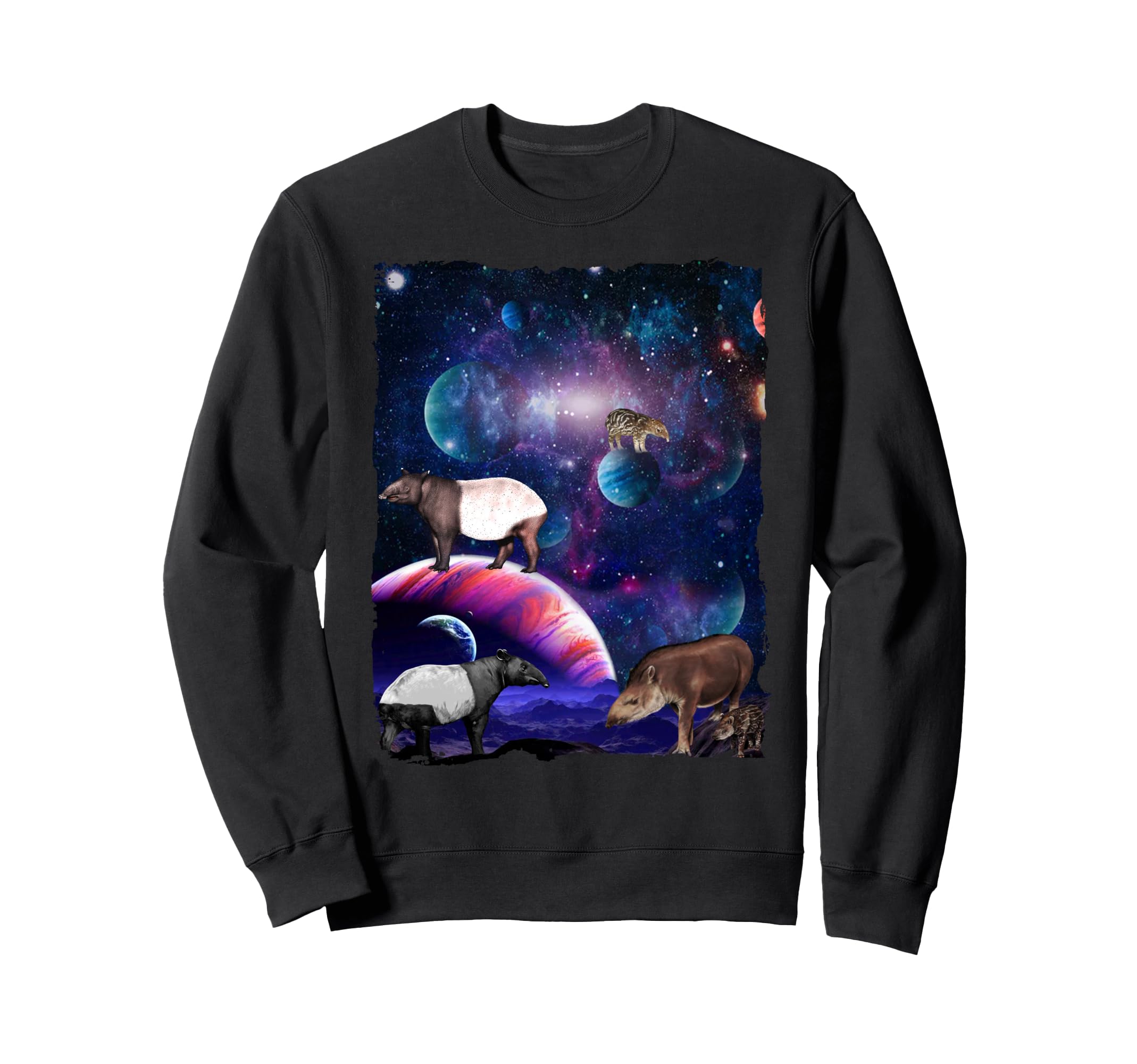 Tapir Universe Galaxy Stars Moon Space Wild Tapirs Lover トレーナー