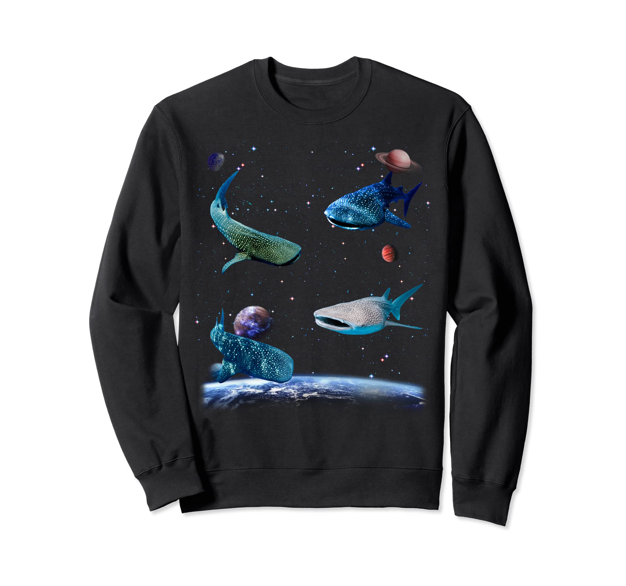 Universe Space Random Sharks Galaxy Fish water Whale Shark トレーナー