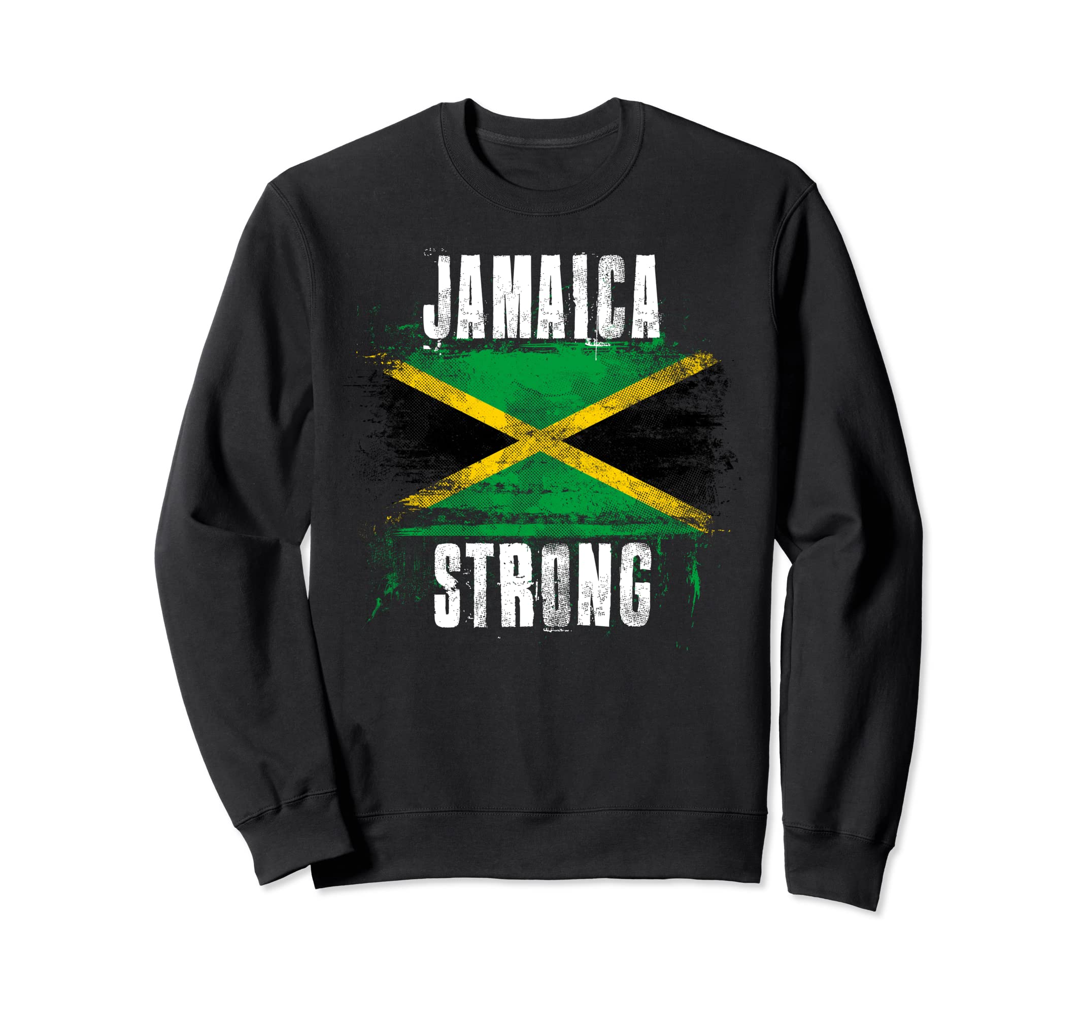 Jamaica ストロングディストレスフラッグ ジャマイカのプライド トレーナー