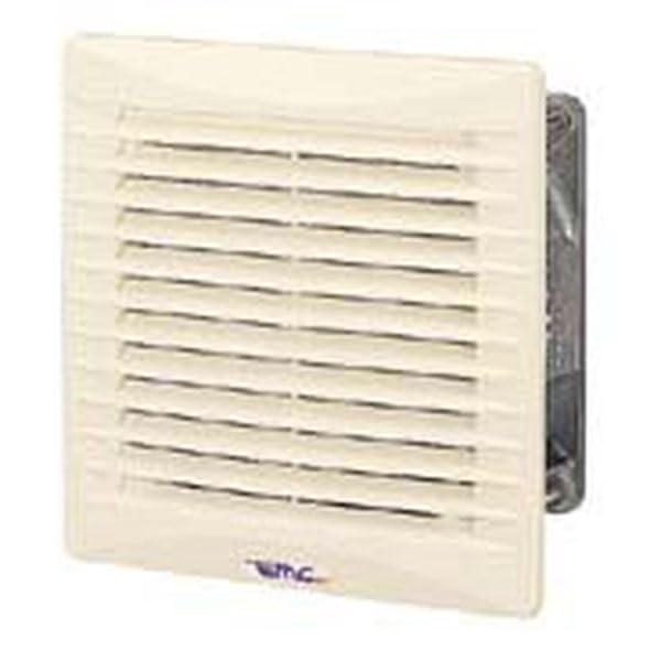 日東工業(NiTO) 電磁シールド EMC仕様 換気扇付 R形 ルーバー 120×120mm 100V ライトベージュ RSLP-12KRES