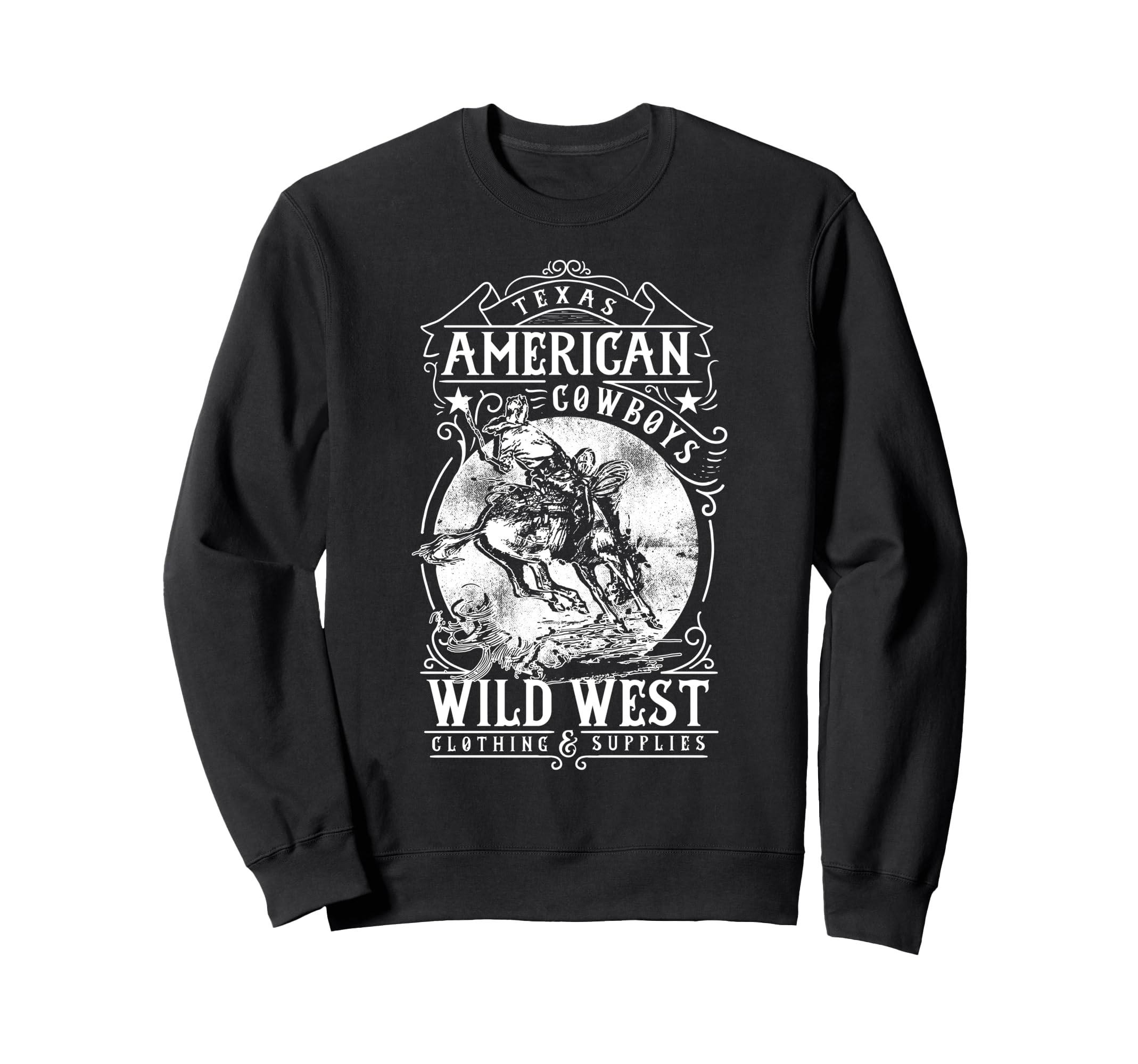 American Cowboys - Vintage Graphic Wild West Cowboys トレーナー