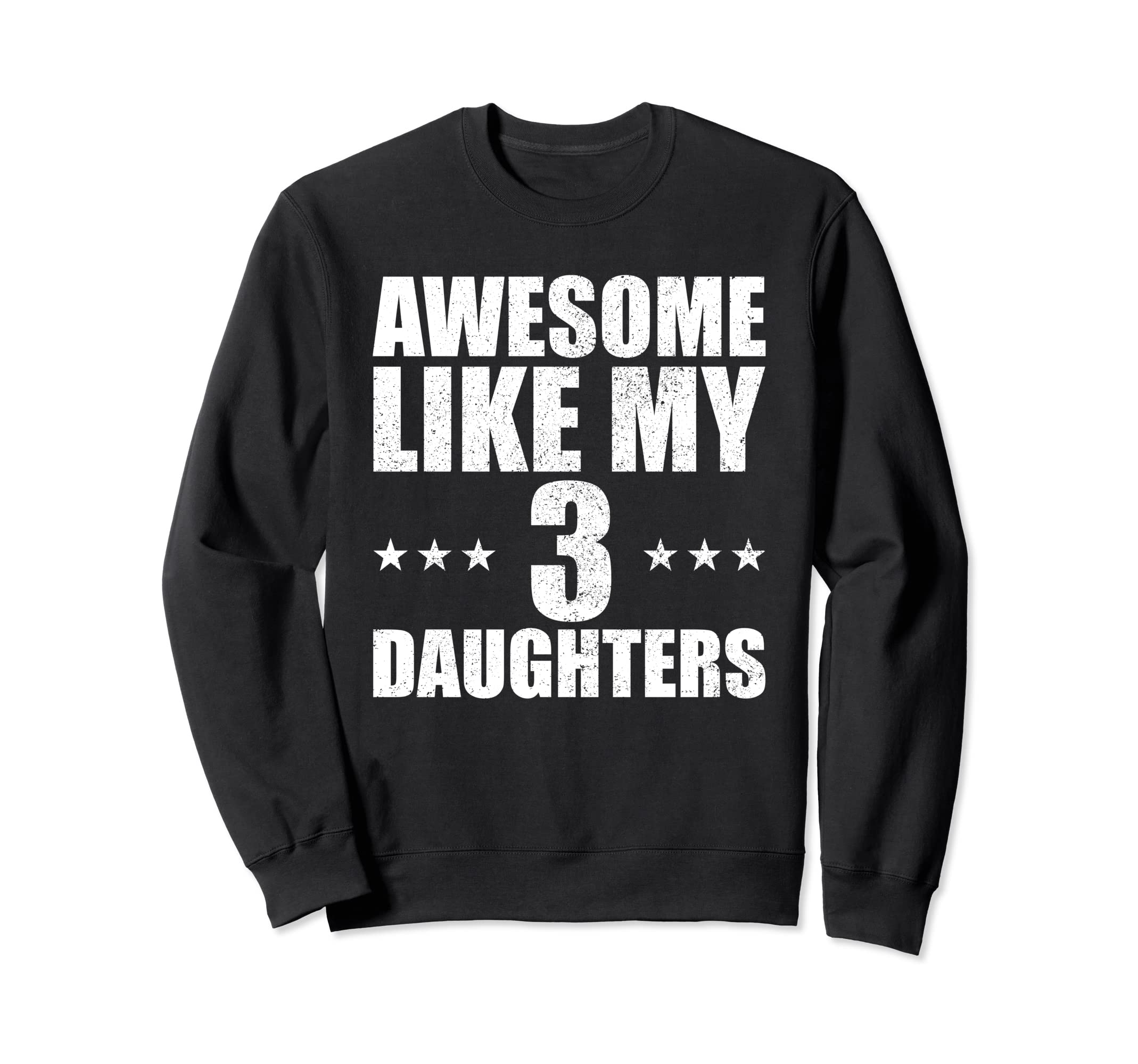 Awesome like my three daughters 父の日 レトロ トレーナー