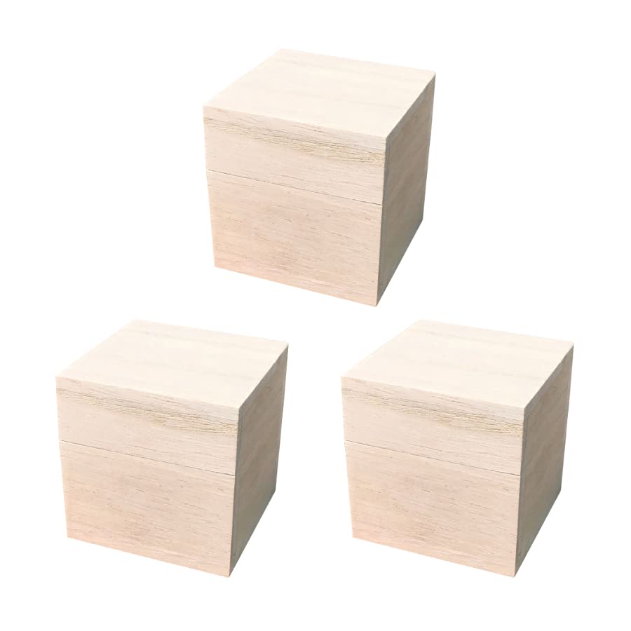 桐箱 収納用総桐箱 キューブ/立方体タイプ (44mm) 3個セット