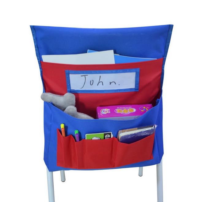 チェアバック 椅子ポケット 学校 教室 椅子背もたれオーガナイザー 子供用 シートバック 収納ポケット 自宅 学校用品 収納バッグ シートバックポケット 小物入れ 大容量 折り畳み式 取り付