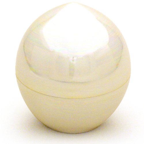 Urn - 仏壇屋 滝田商店 ミニ骨壷 虹珠(にじだま) 真珠 (高さ6cm×直径5.3cm)◆分骨つぼ・骨壺・遺骨入れ◆手元供養【滝田商店発行 証明書付】
