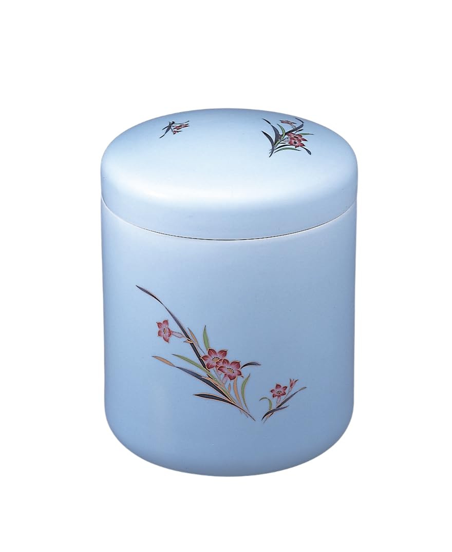 Urn - 骨壺 花柄 青磁ラン(淡） [ 4寸 ] | 仏具 仏壇用品 手元供養 骨壷