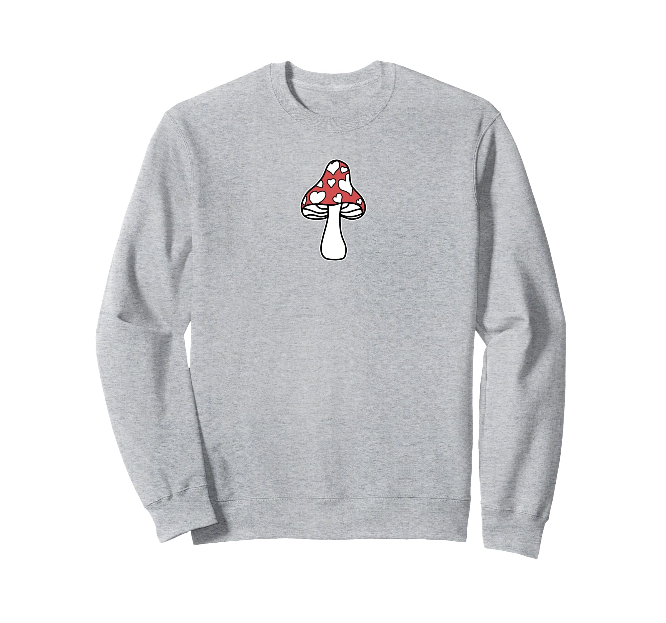 Rakuten - Trendy Design Centered Mushroom Heart トレーナー