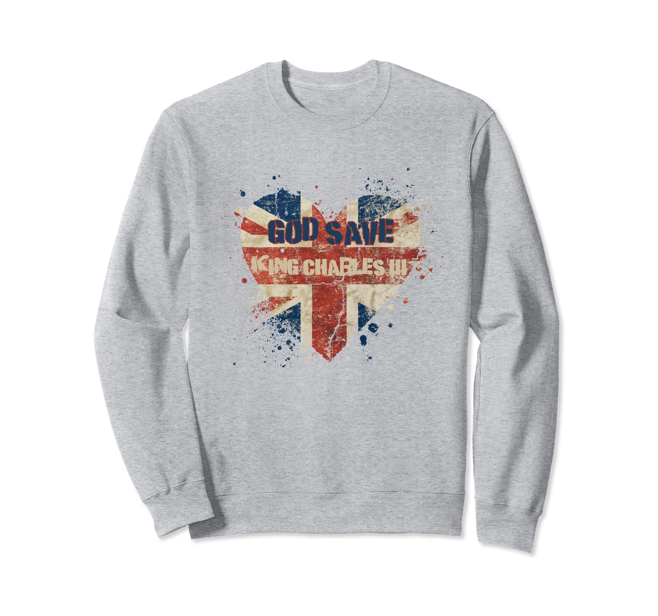 英国の王様、万歳、王様、神よ、王様をお救いください、ユニオン ジャック GOD SAVE THE KING! LONG トレーナー