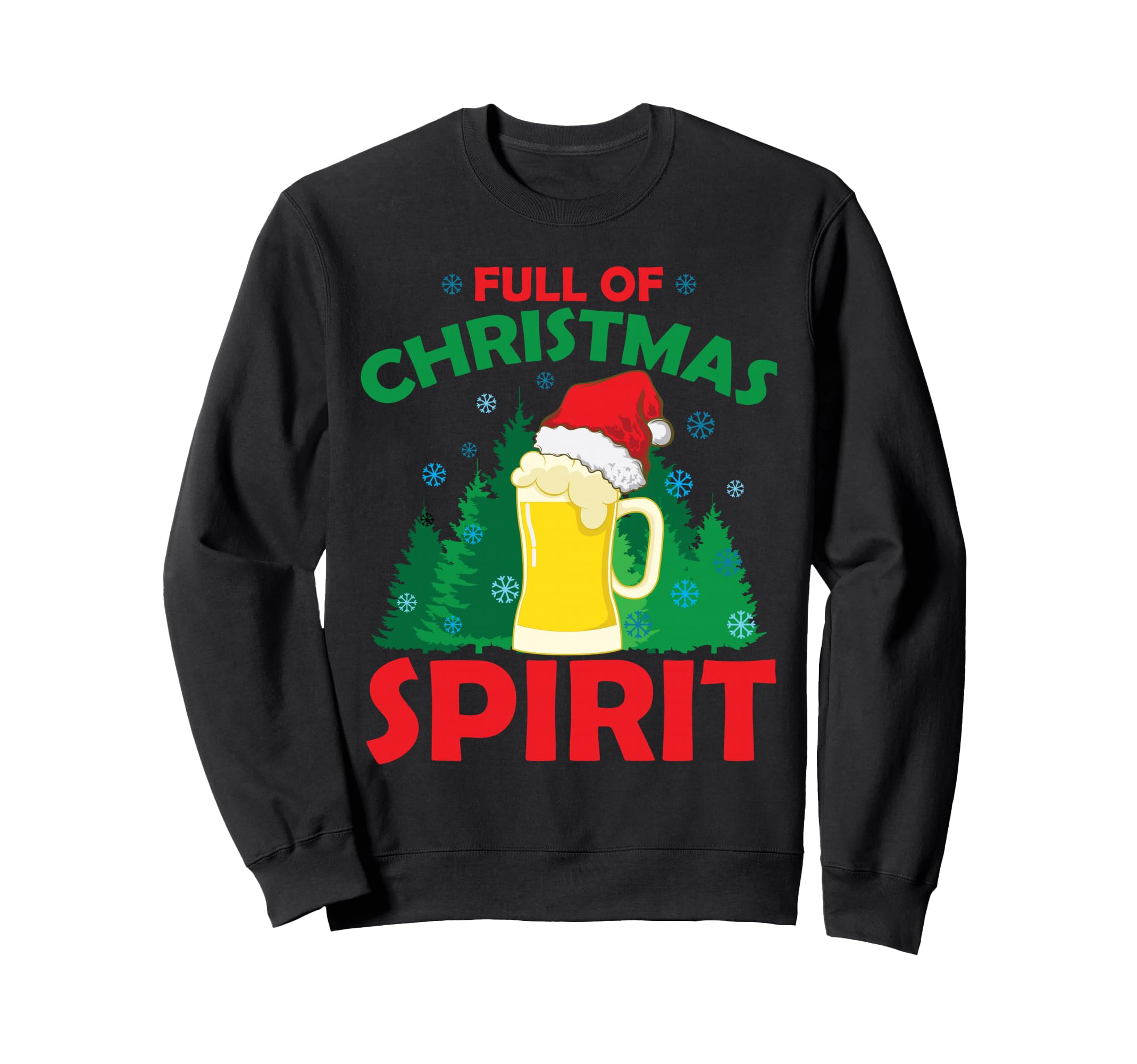モミの木の下でビールを入れた醜いクリスマス クリスマススピリット。 トレーナー