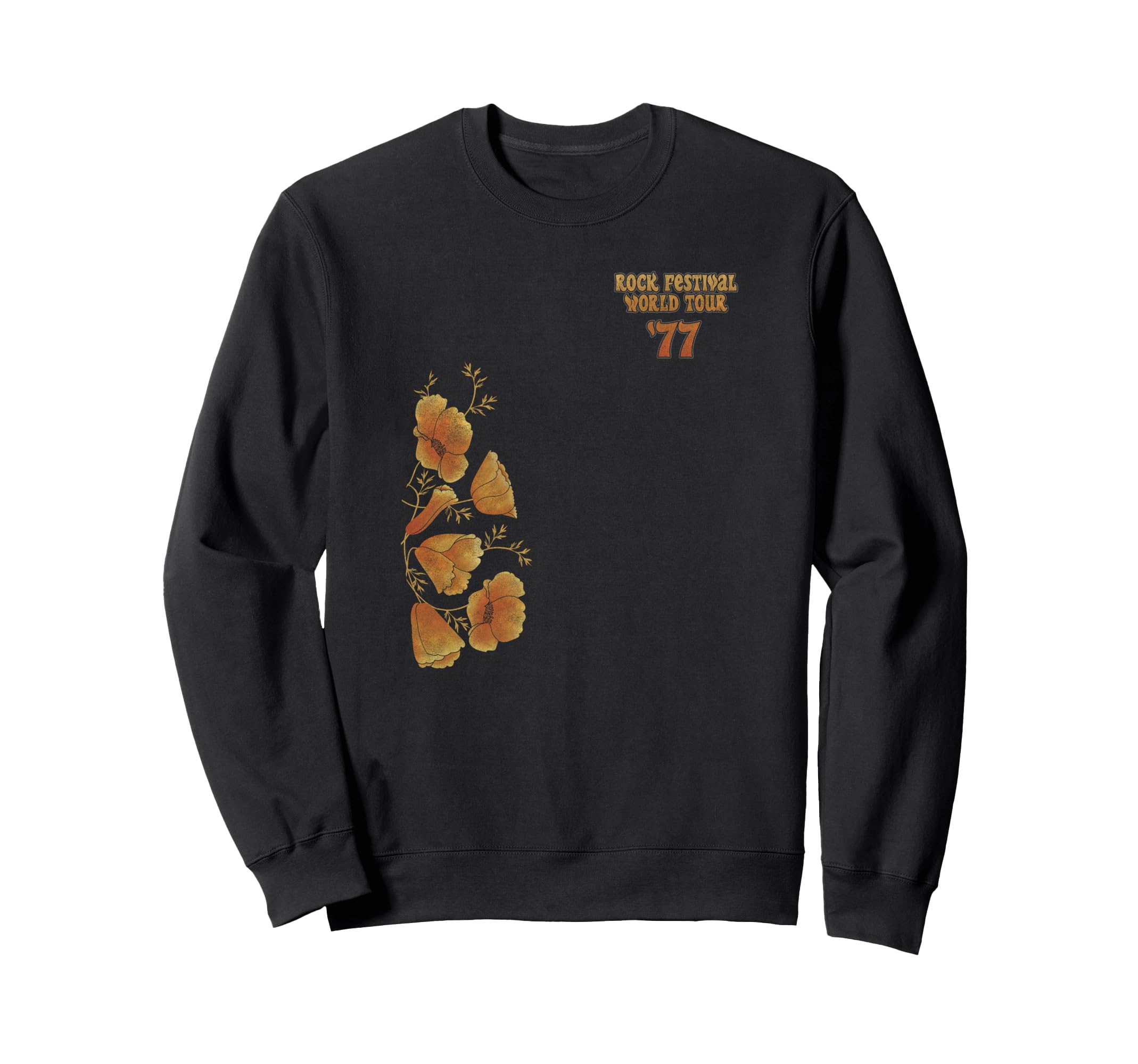 Rock Festival World Tour '77 Pocket Logo Growing Flowers トレーナー