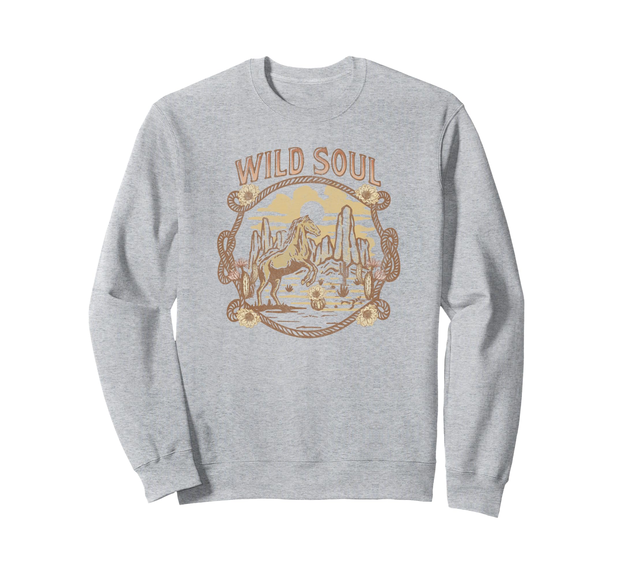 Wild Soul Horse Roaming Freely Through The Desert トレーナー