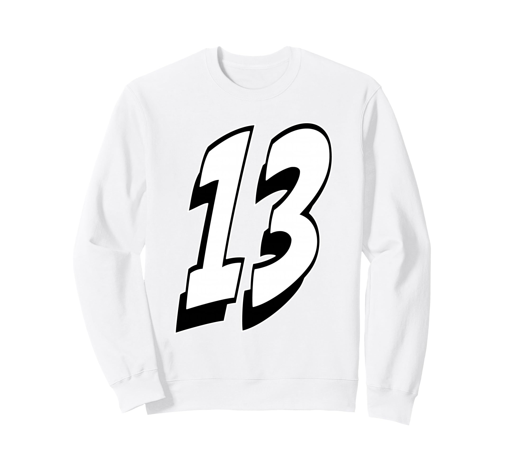 Number Thirteen #13 スポーツチームユニフォーム 誕生日 13 トレーナー(4.0)