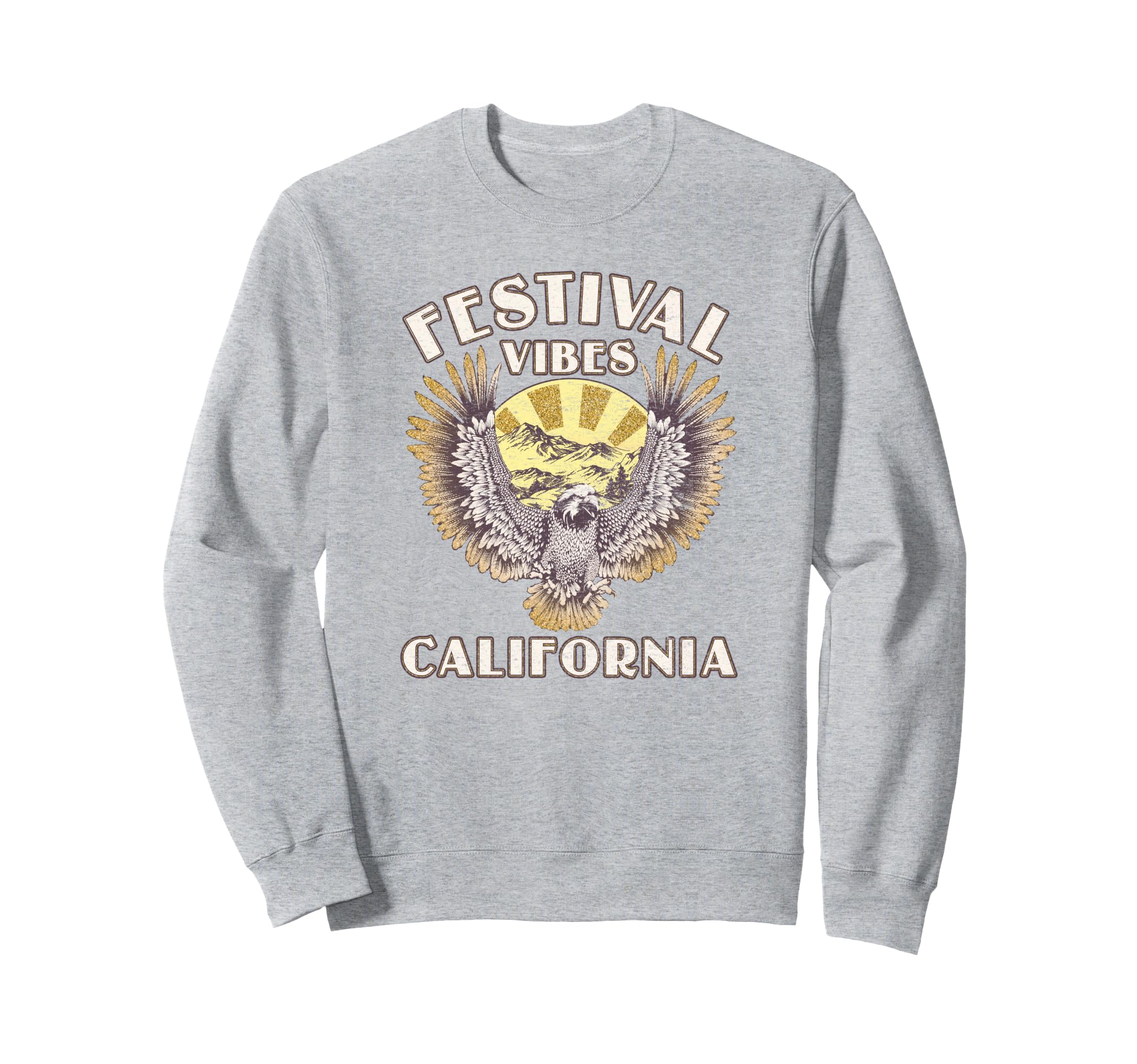 Festival Vibes California Landscape Eagle Spread Wings トレーナー