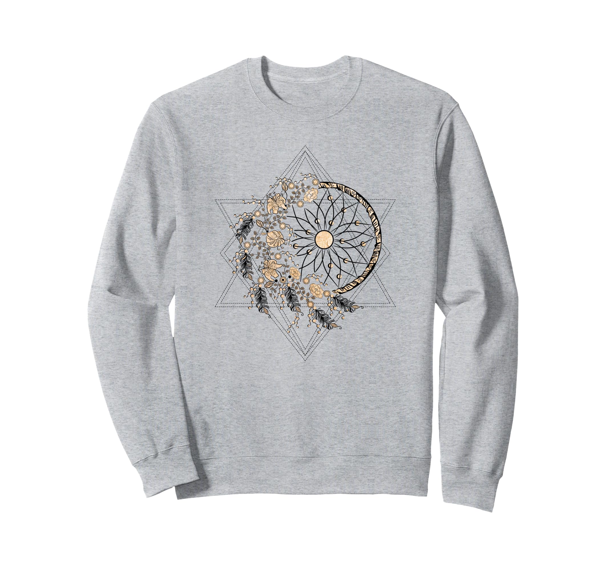 Floral Dreamcatcher Boho Geometry トレーナー