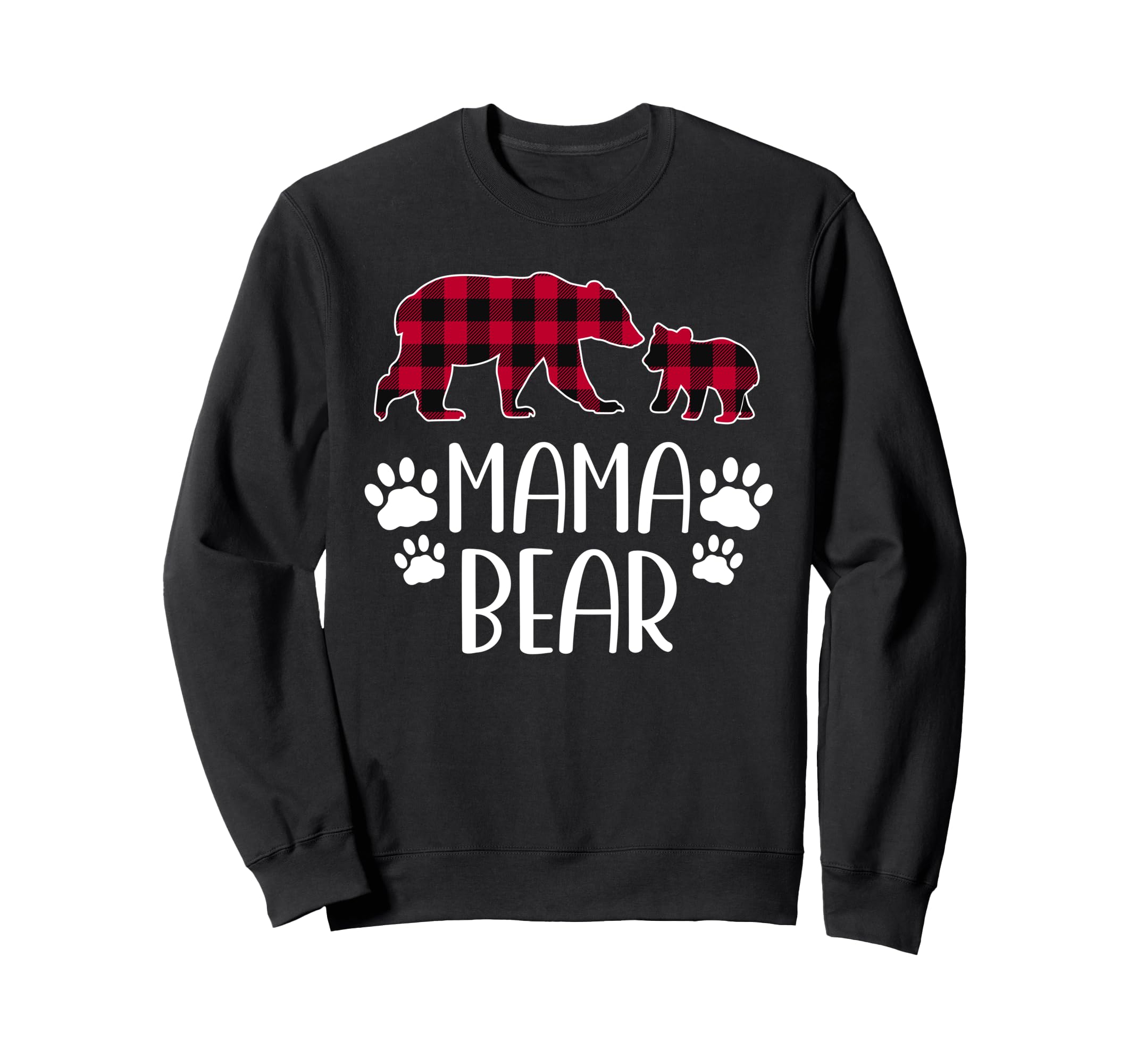 Mama Bear クリスマスパジャマ レッドバッファローチェック柄 母の日 トレーナー