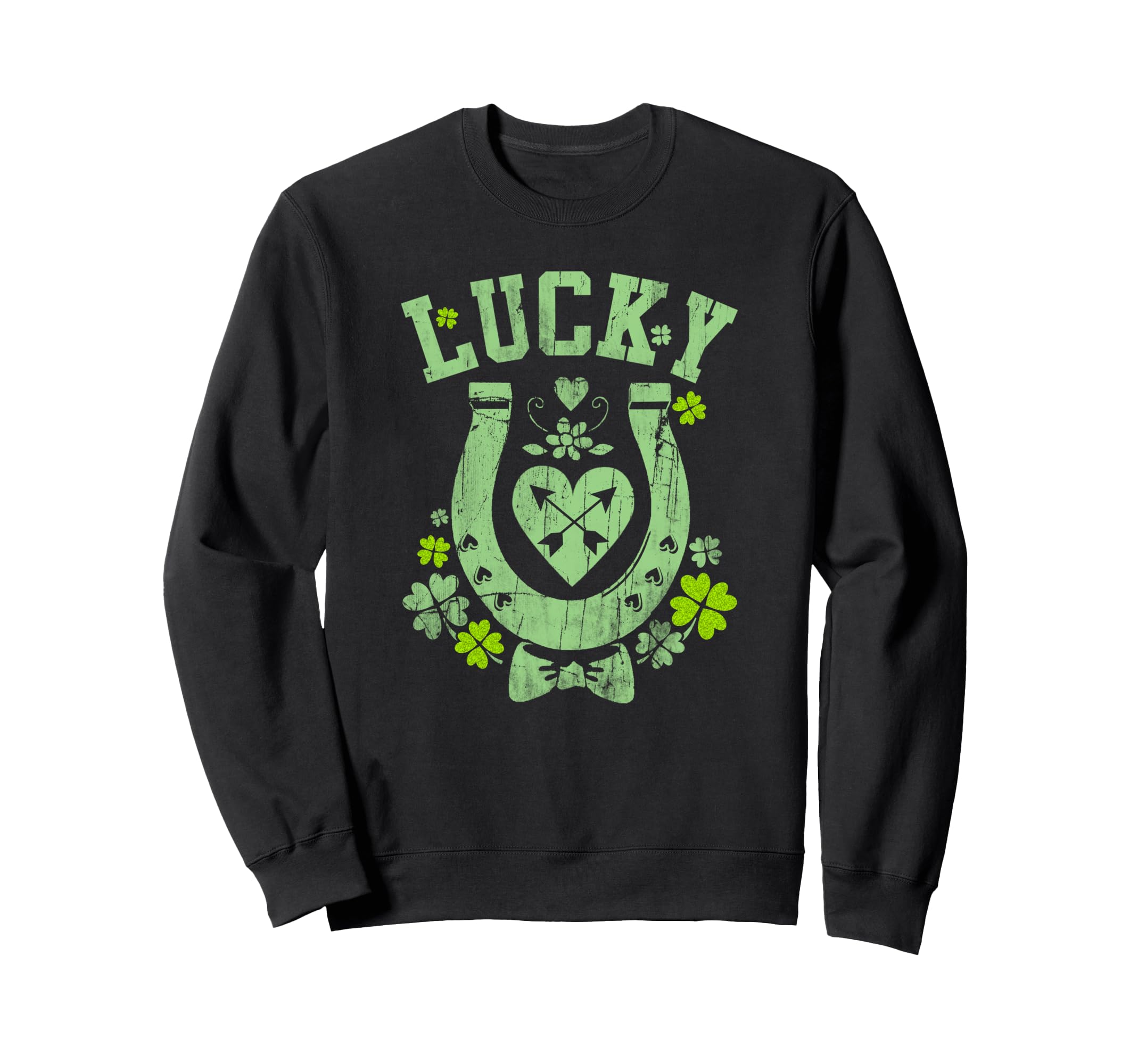 Trendy St. Patrick's Day Lucky Horseshoe トレーナー