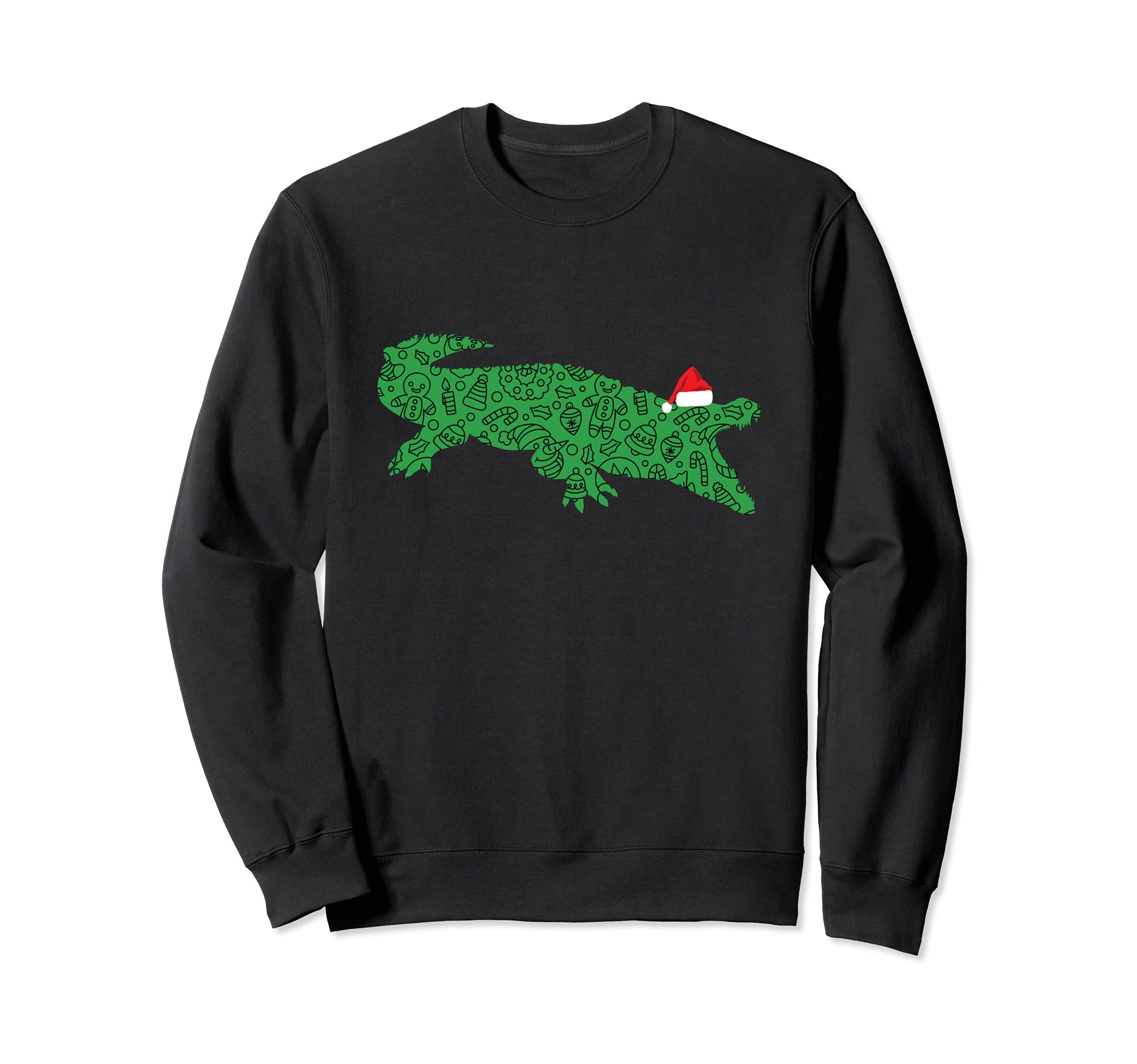 サンタハット クロコダイル クリスマスギフト 動物愛好家 クロコダイル トレーナー