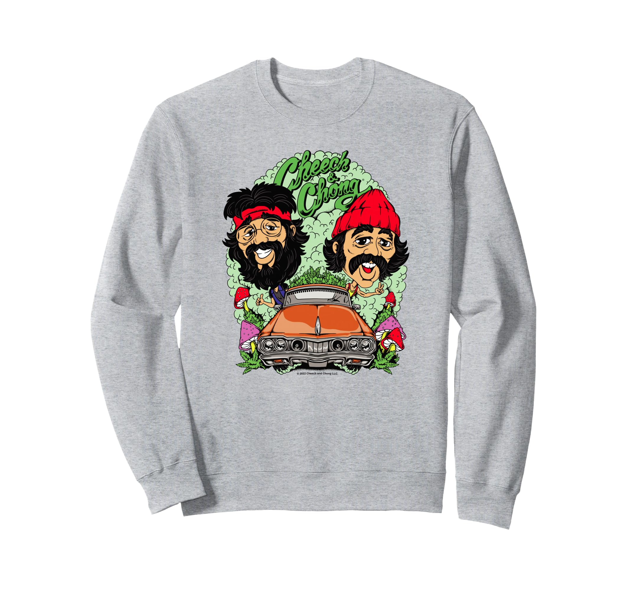 Cheech & Chong Driving Having A Trip Cartoon Style トレーナー